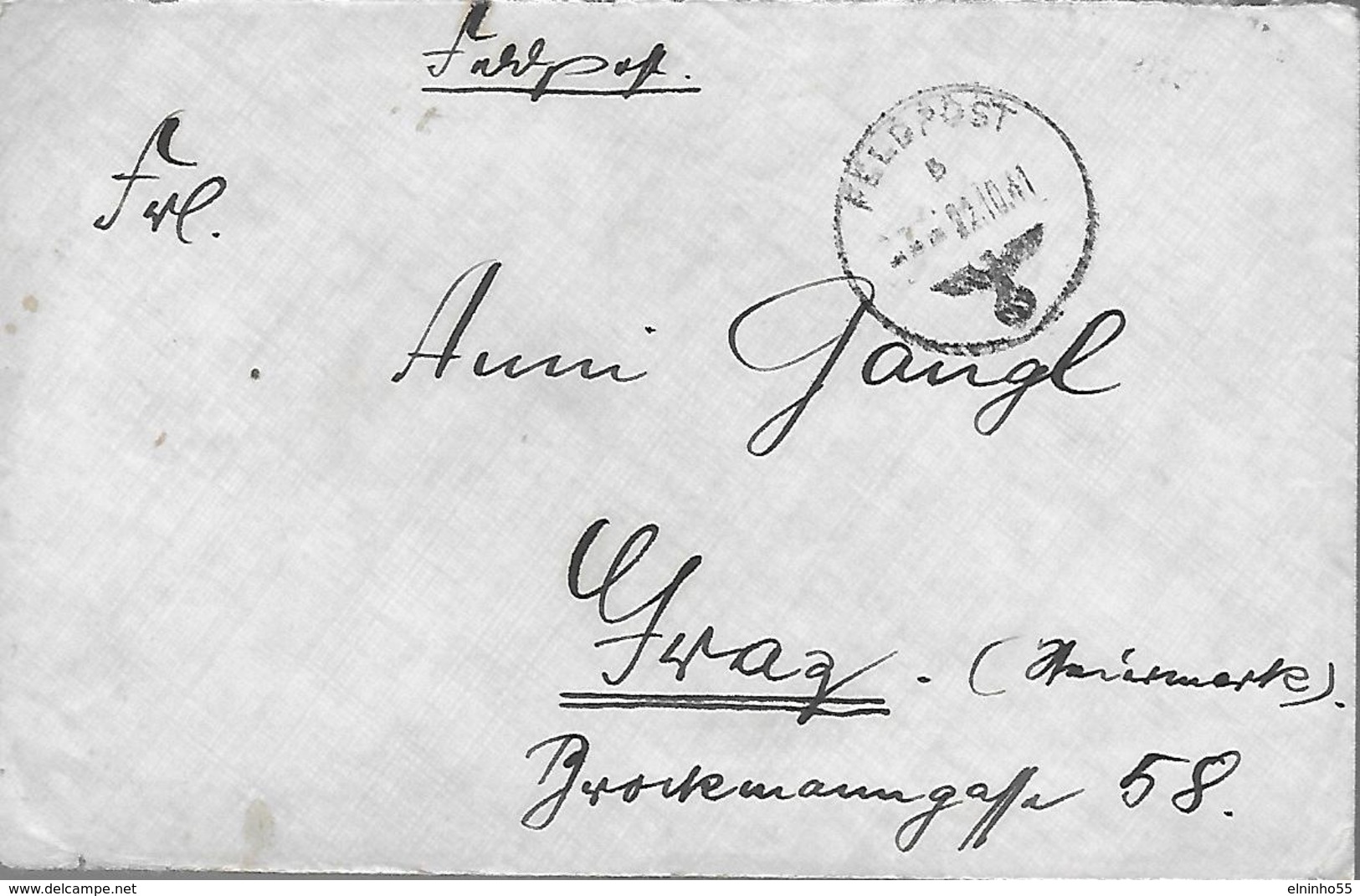 WWII 1941 Germania - Lettera  Per Graz - Feldpost 24290 - Russia - Lettres & Documents