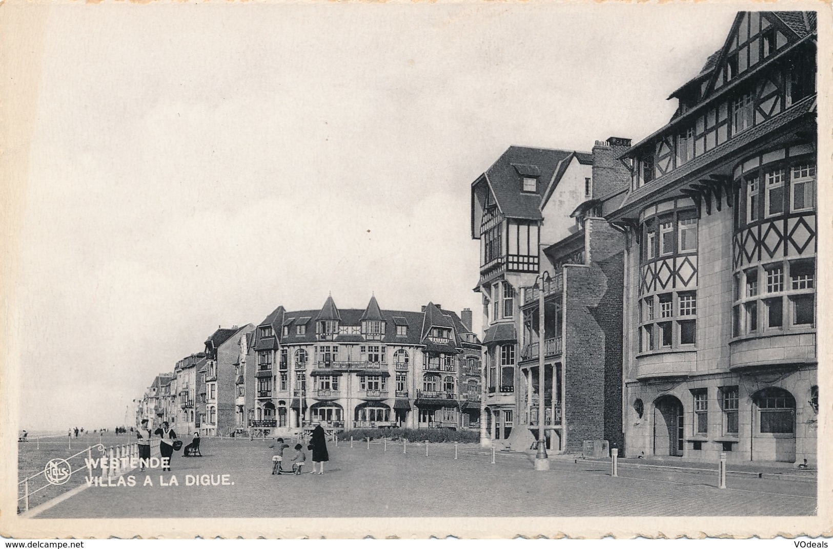 CPA - Belgique -  Flandre Occidentale - Westende - Villas A La Digue - Westende