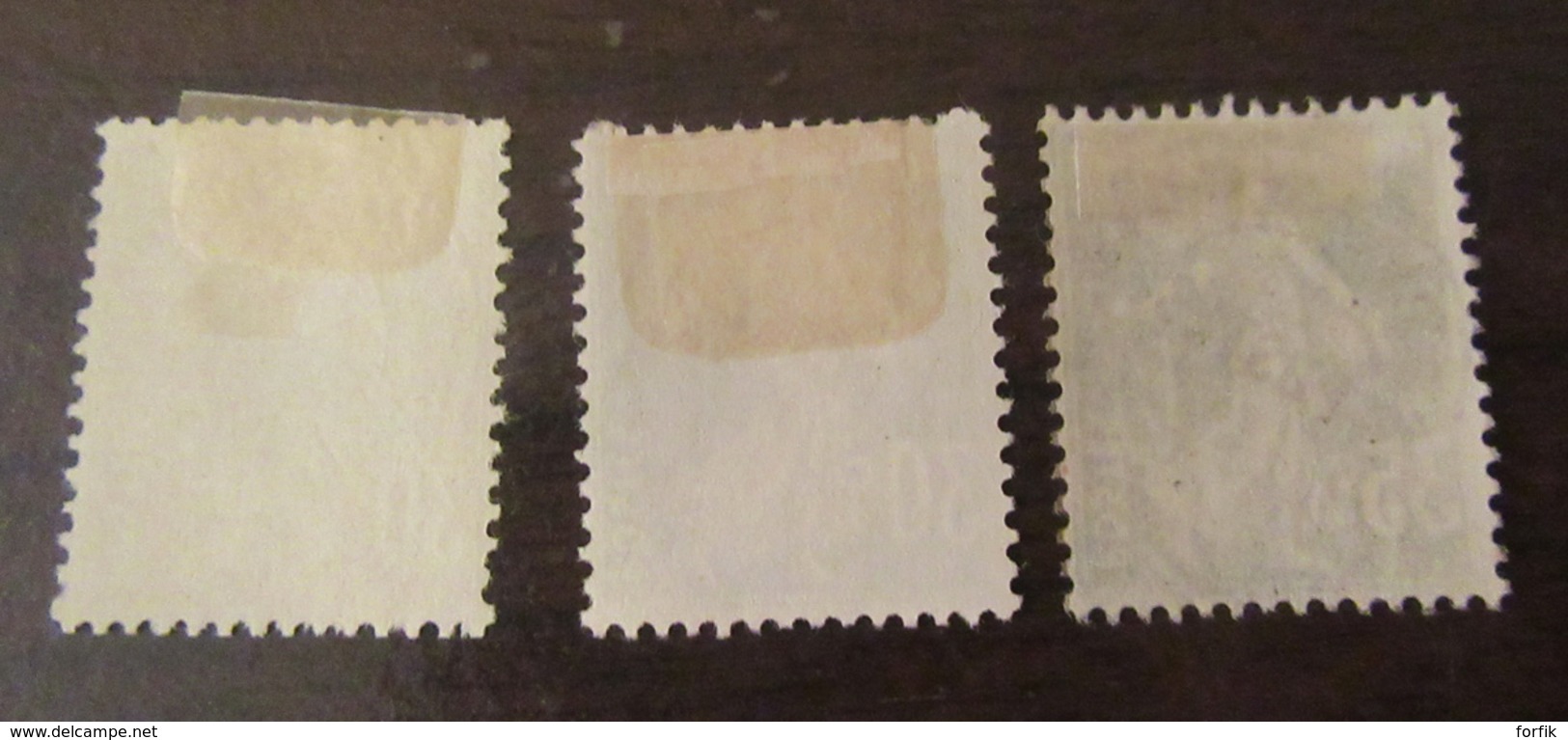 France - Lot de 31 timbres Semeuse Préoblitérés sur charnières dont multiples pour étude - Dont YT n°47 et 60