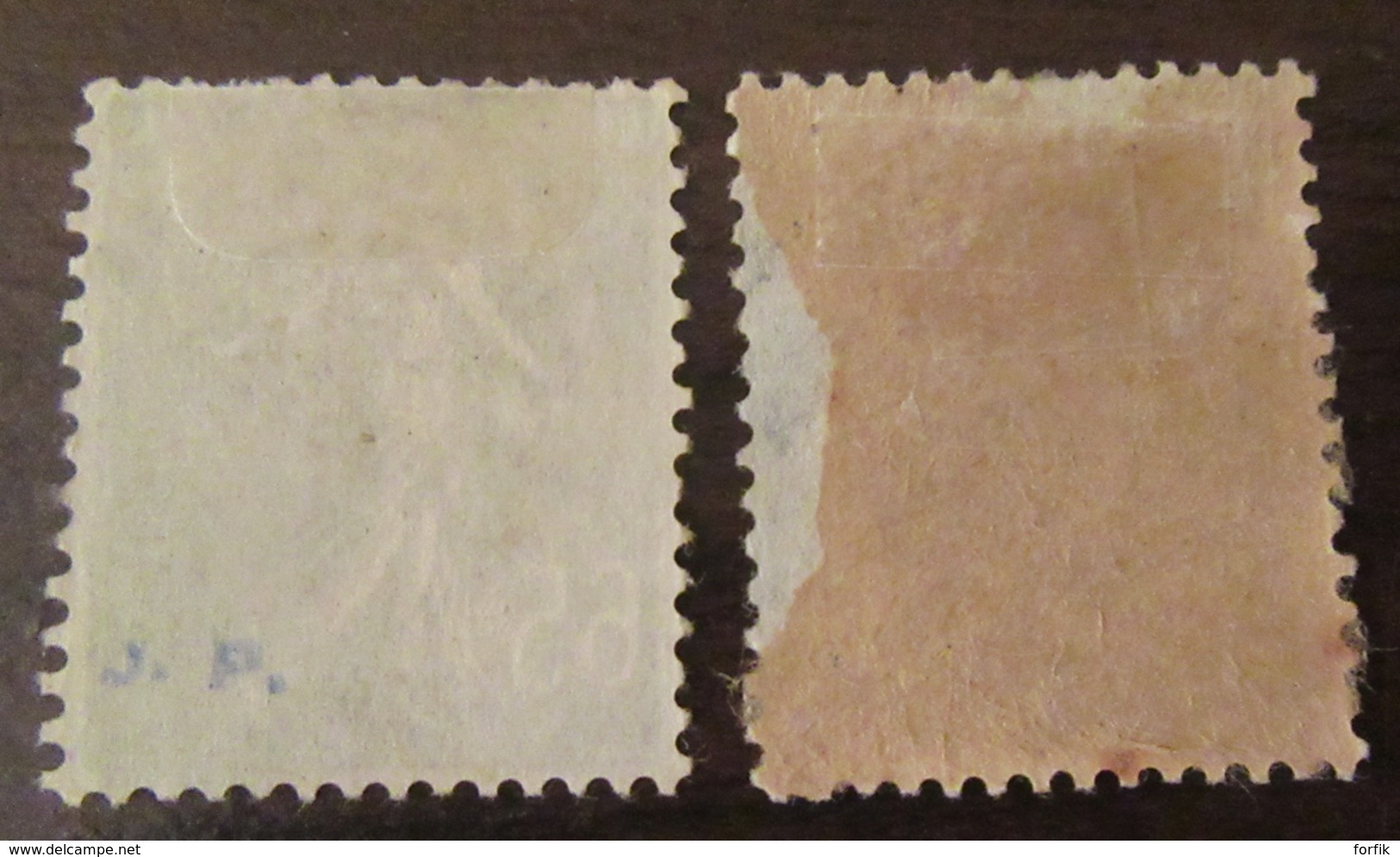 France - Lot de 31 timbres Semeuse Préoblitérés sur charnières dont multiples pour étude - Dont YT n°47 et 60