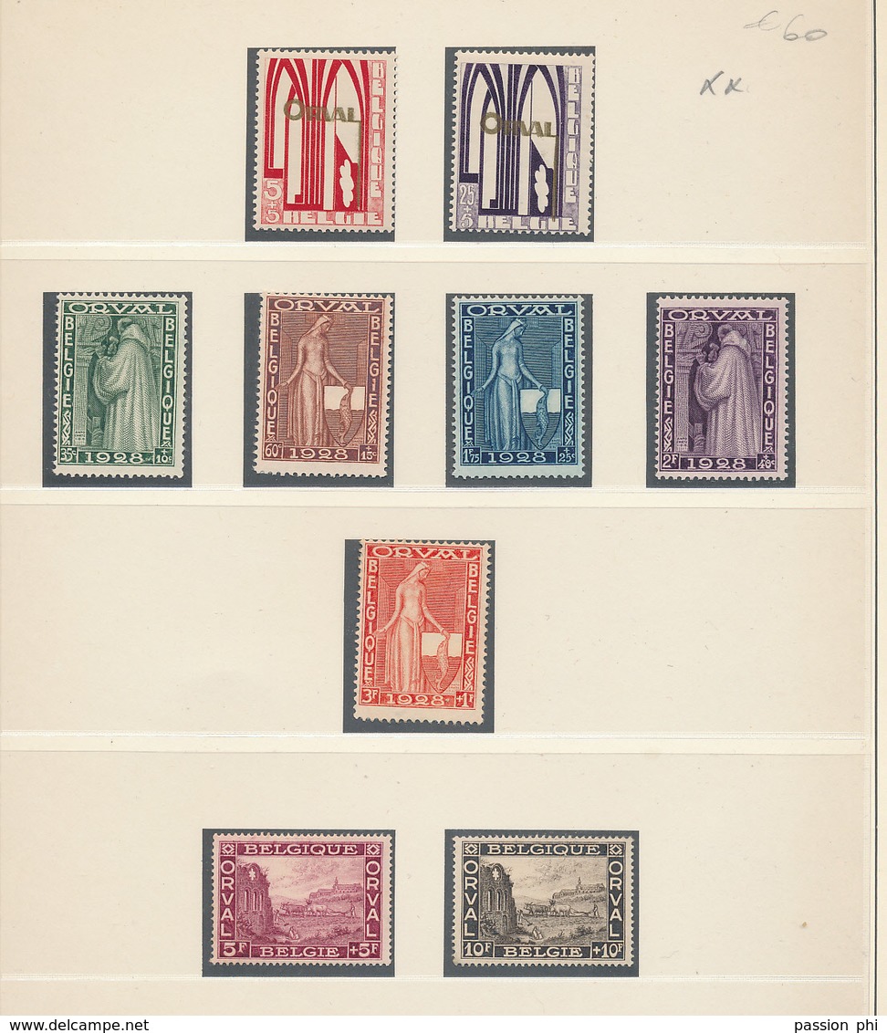 BELGIQUE COB 258/266 MNH - Neufs