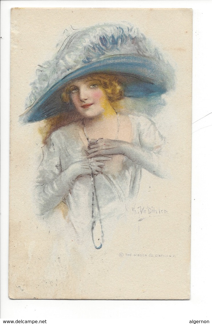 21515 - Portrait De Femme Au Chapeau  DihlemThe Gibson Co Cinti - Autres & Non Classés