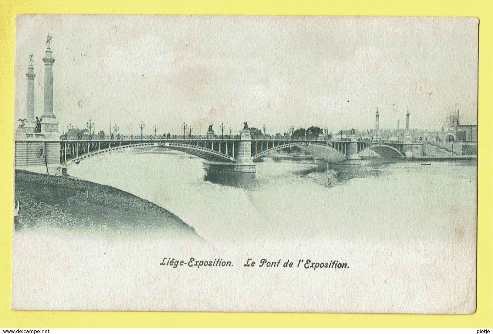 * Liège - Luik (La Wallonie) * Exposition, Expo, Le Pont De L'exposition, Canal, Quai, Bridge, Brug, Rare - Luik