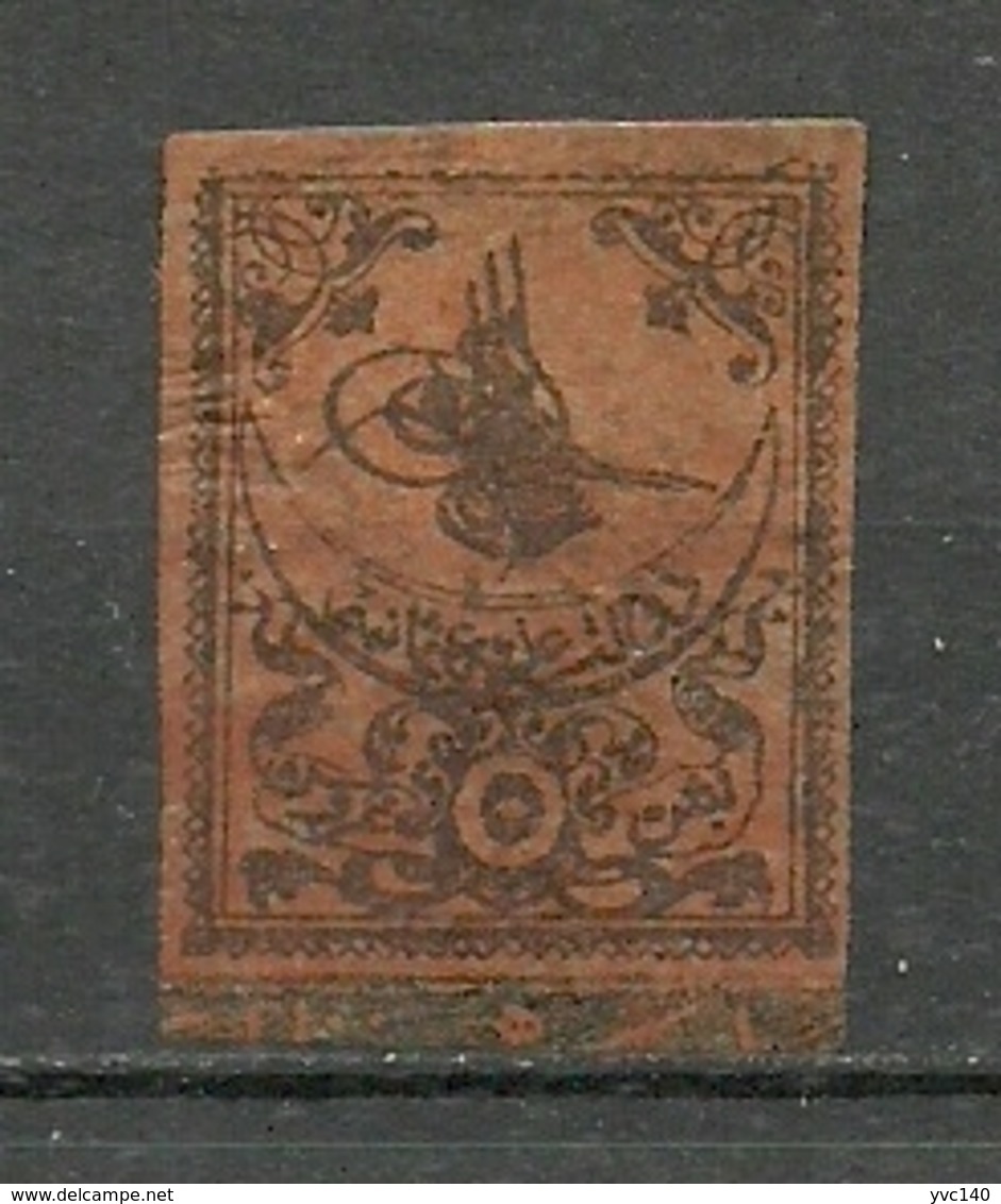 Turkey; 1863 Tughra Brick Red Due Stamp 5 K. RRR - Unused Stamps