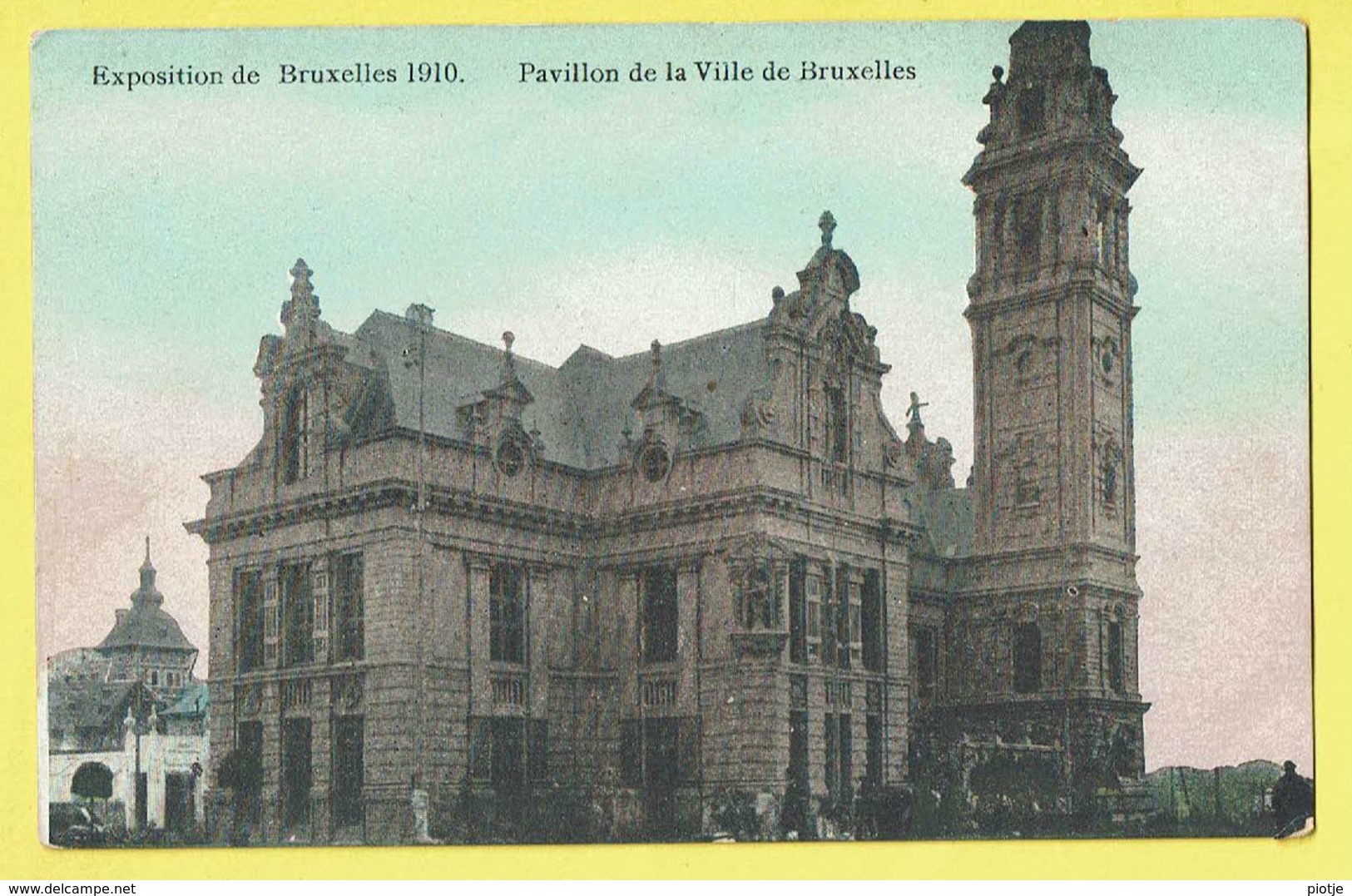 * Brussel - Bruxelles - Brussels * Exposition Universelle, Expo 1910, Pavillon De La Ville De Bruxelles, Animée, Couleur - Wereldtentoonstellingen