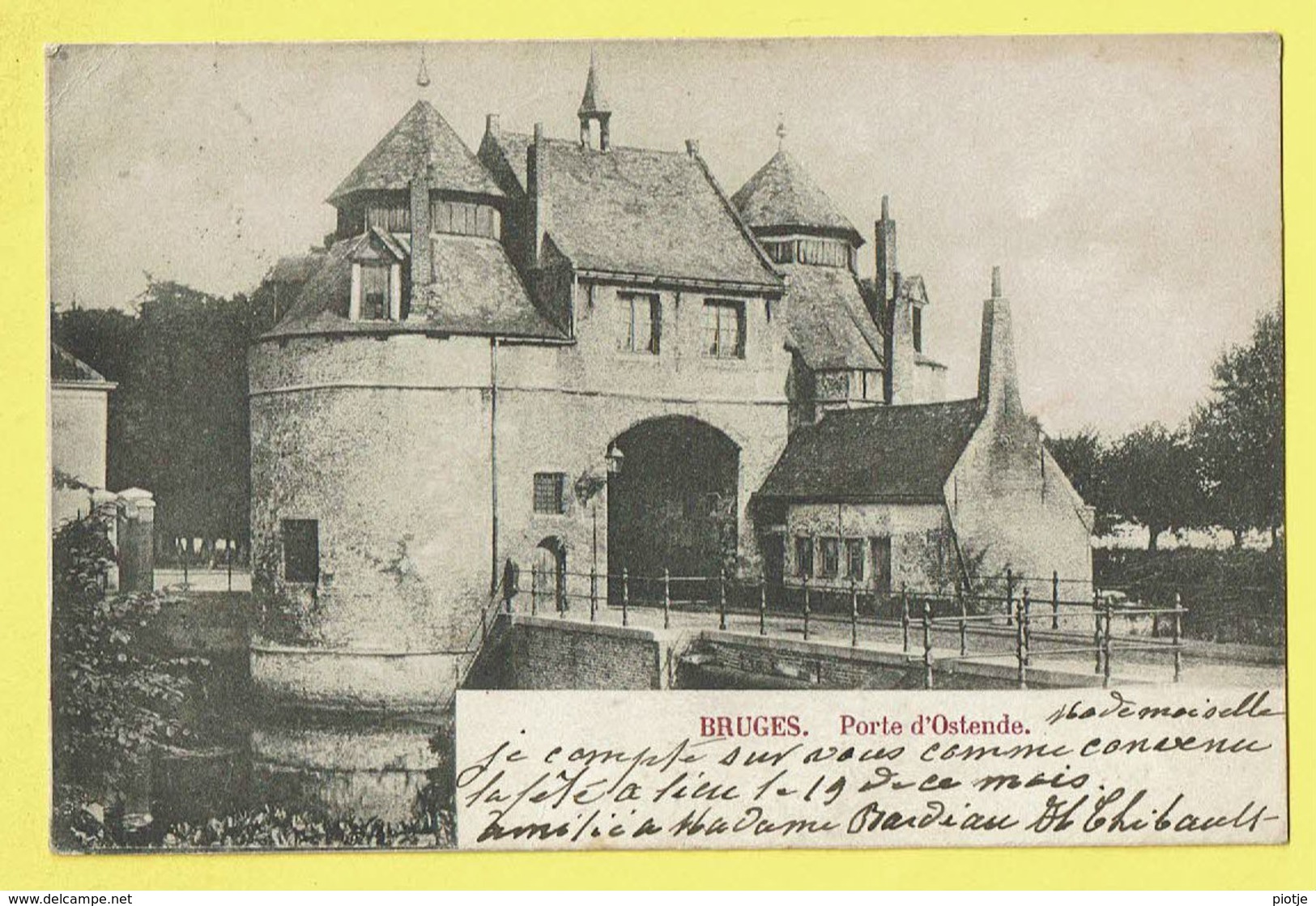 * Brugge - Bruges (West Vlaanderen) * (Wereldpostvereeniging) Porte D'Ostende, Oostendse Poort, Entrée, Rare - Brugge