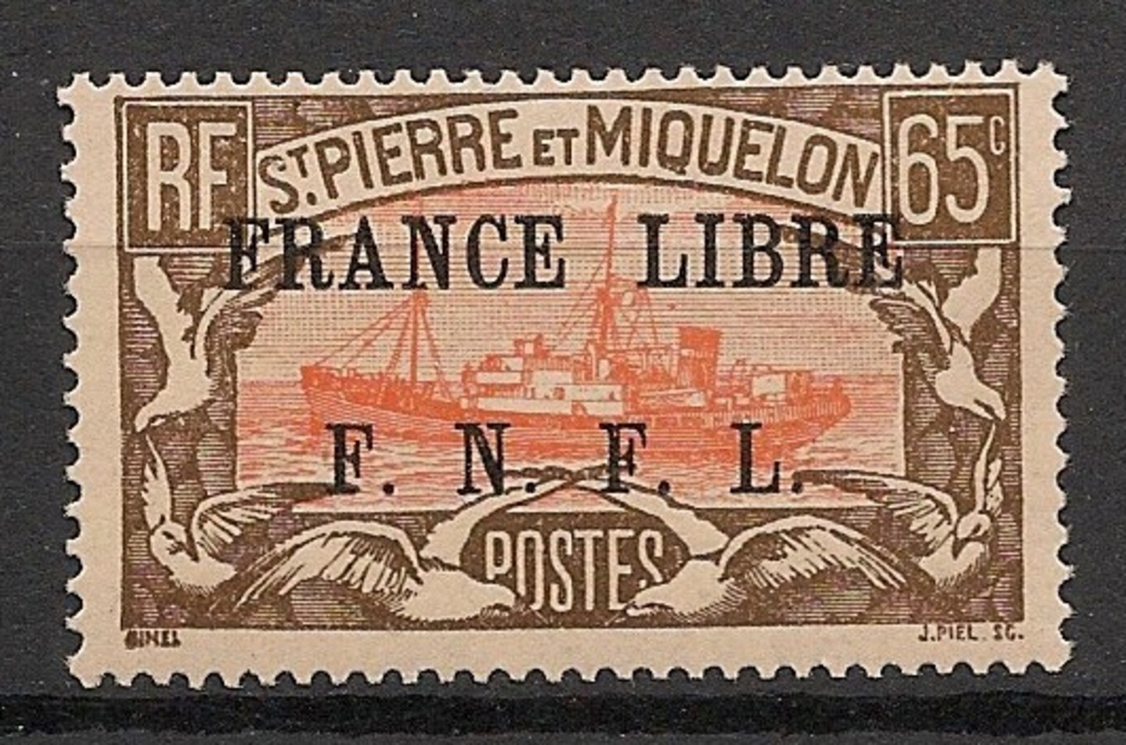 SPM - 1941 - N°Yv. 240 - 65c - France Libre-  Neuf Luxe ** / MNH / Postfrisch - Neufs