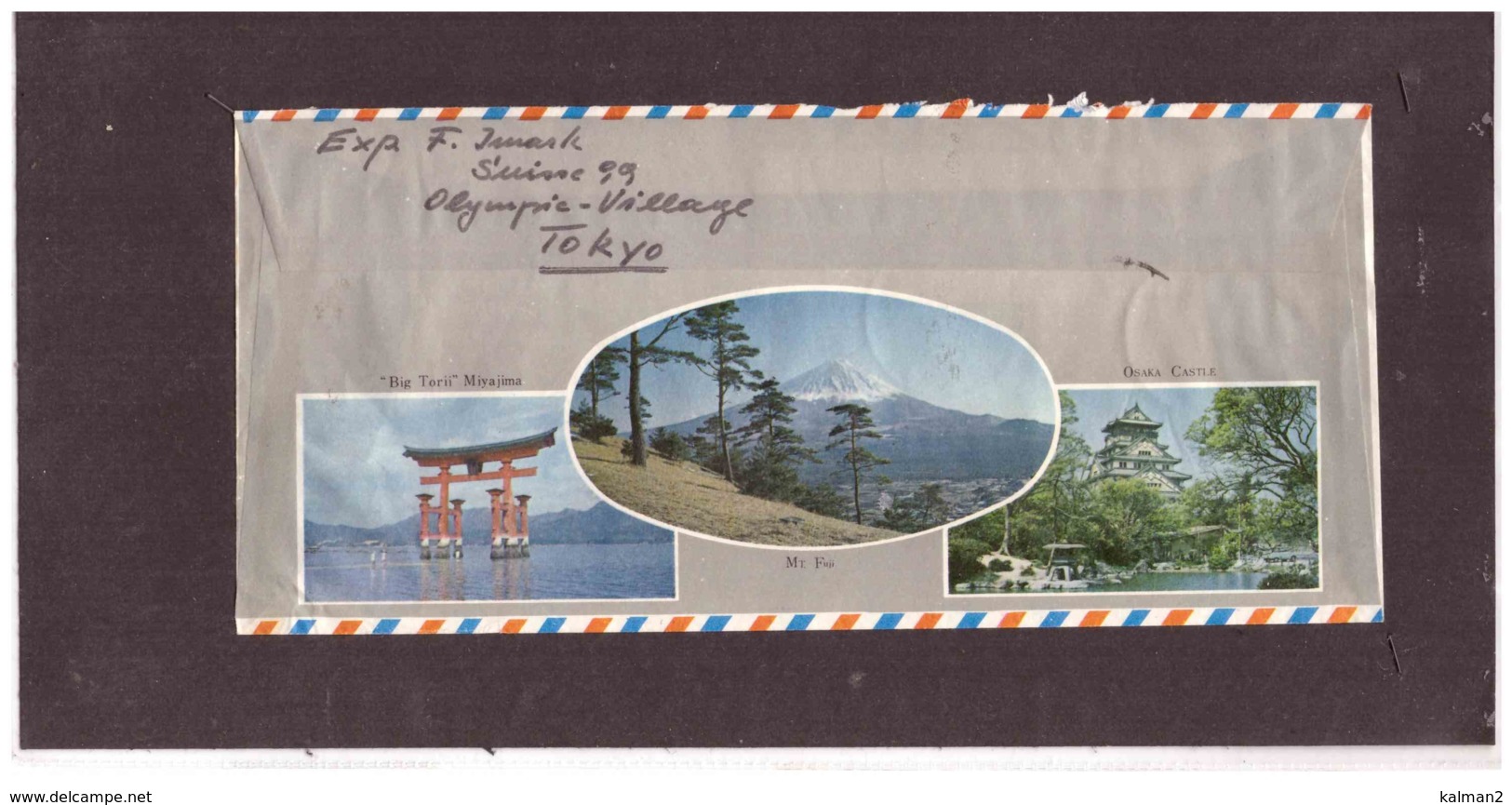 116   -   GIAPPONE  STORIA POSTALE  TOKYO  10.10.1964     /    AIR MAIL LETTER FRANKED WITH Y.T. Nr. 783+787/790 - Storia Postale