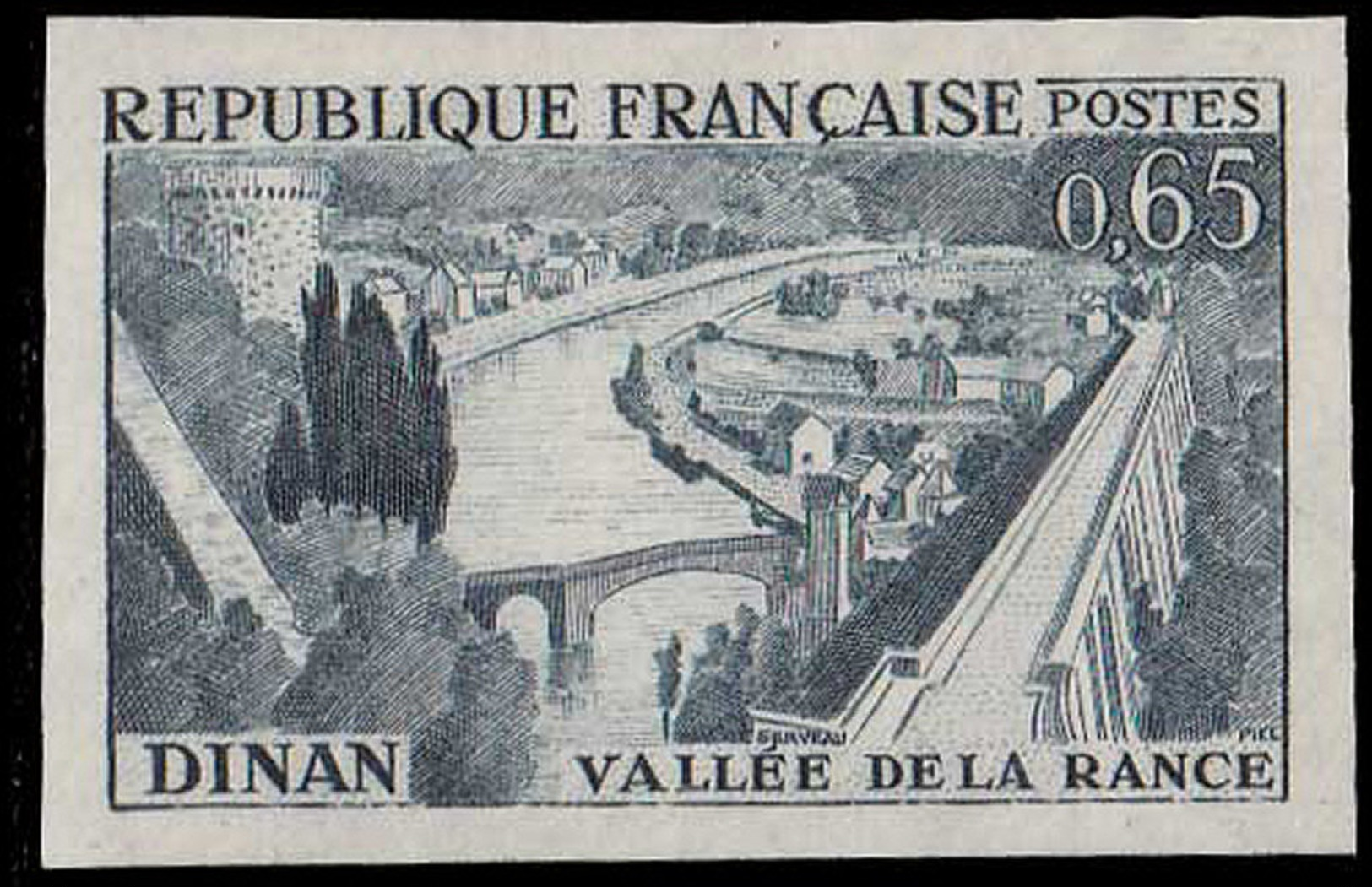 FRANCE Essais  1315 Essai En Ardoise: Dinan, Viaduc Et Le Vieux Pont - Autres & Non Classés