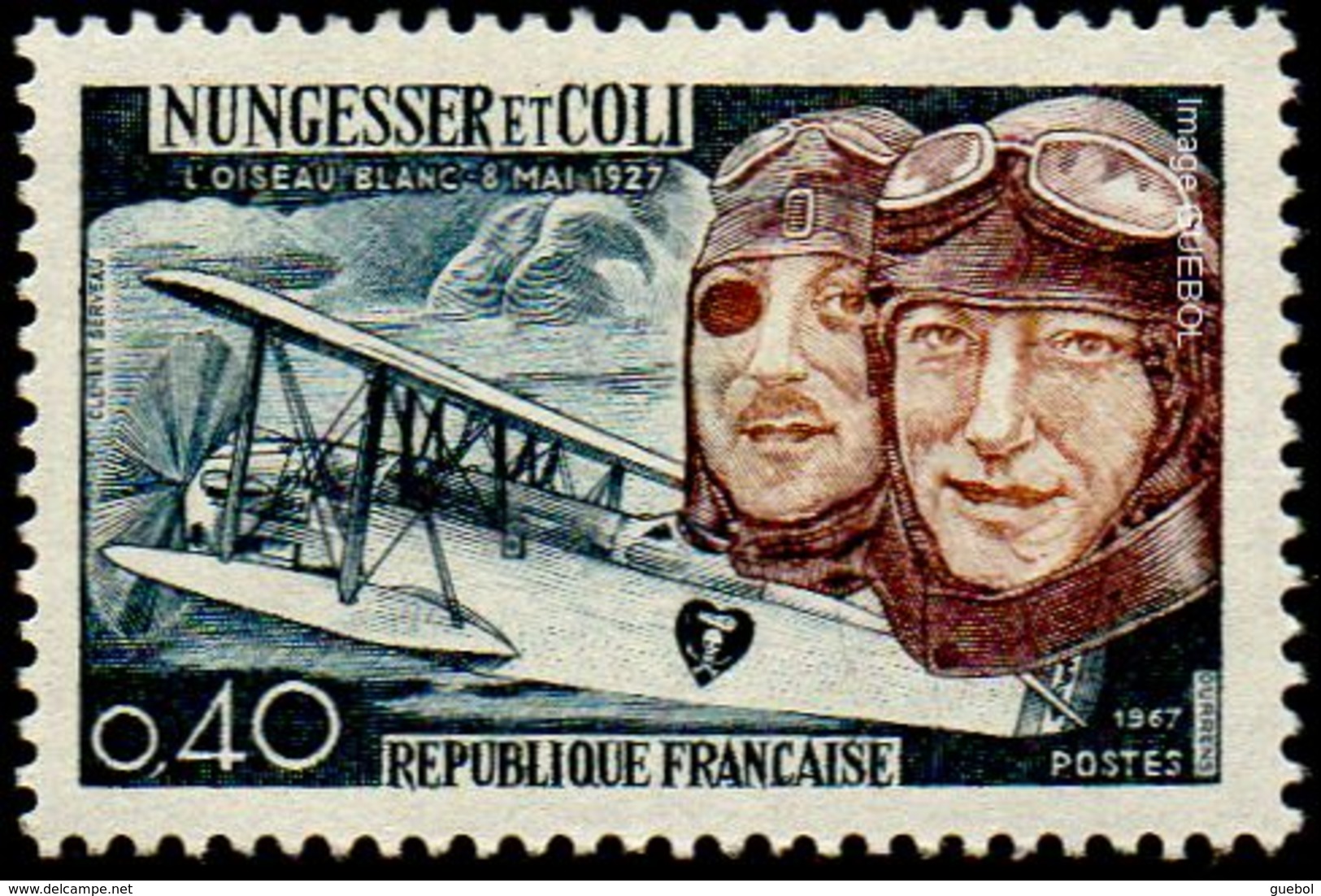 France N° 1523 ** Nungessser Et Coli Et L'avion L'Oiseau Blanc - Neufs