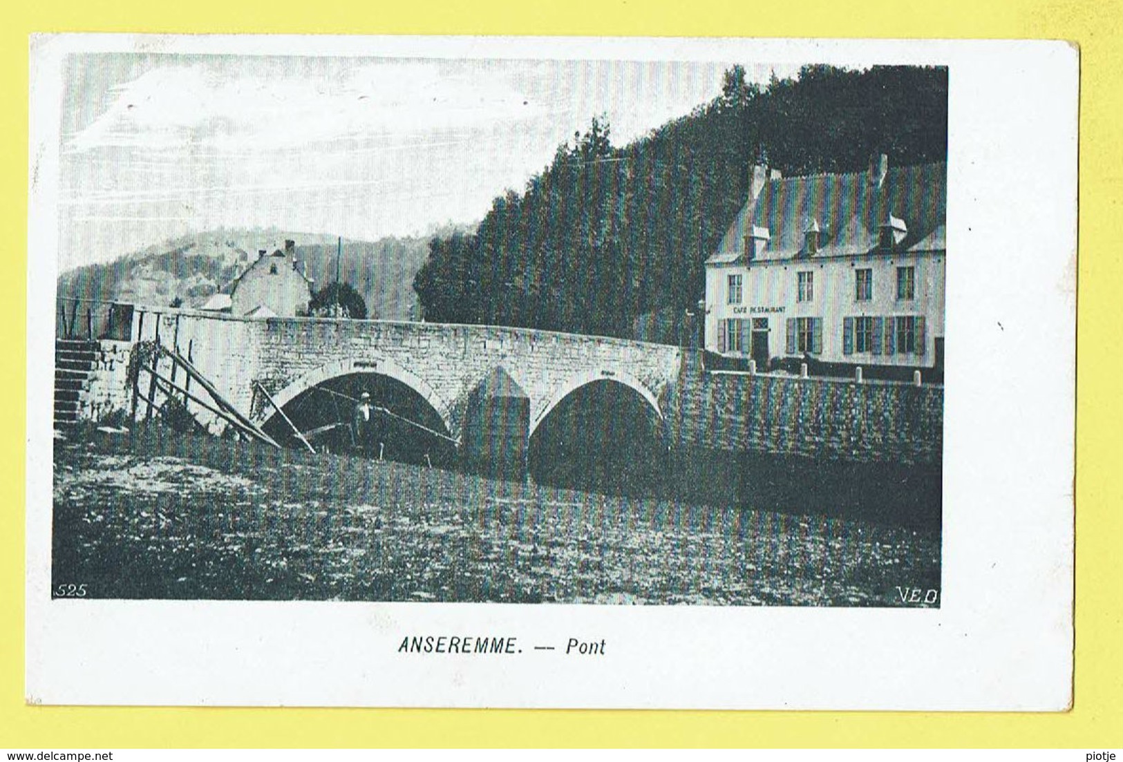 * Anseremme (Dinant - Namur - La Wallonie) * (VED, Nr 525) Pont, Bridge, Brug, Canal, Café Restaurant, Unique, Old Quai - Dinant