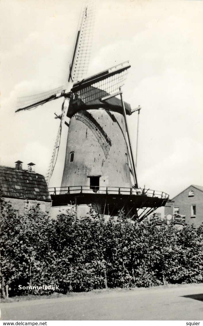 Molen Korenbloem, Sommelsdijk, Windmill, Real Photo - Watermolens