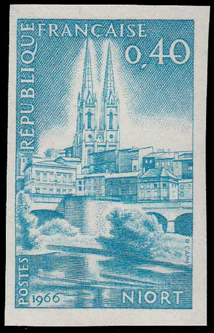 FRANCE Essais  1485 Essai En Bleu: Cathédrale De Niort - Altri & Non Classificati