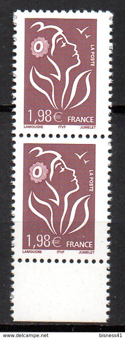 Col12 France Variété Marianne Lamouche  N° 3759 / 3745 Phosphore A Cheval Neuf XX MNH Luxe - Neufs