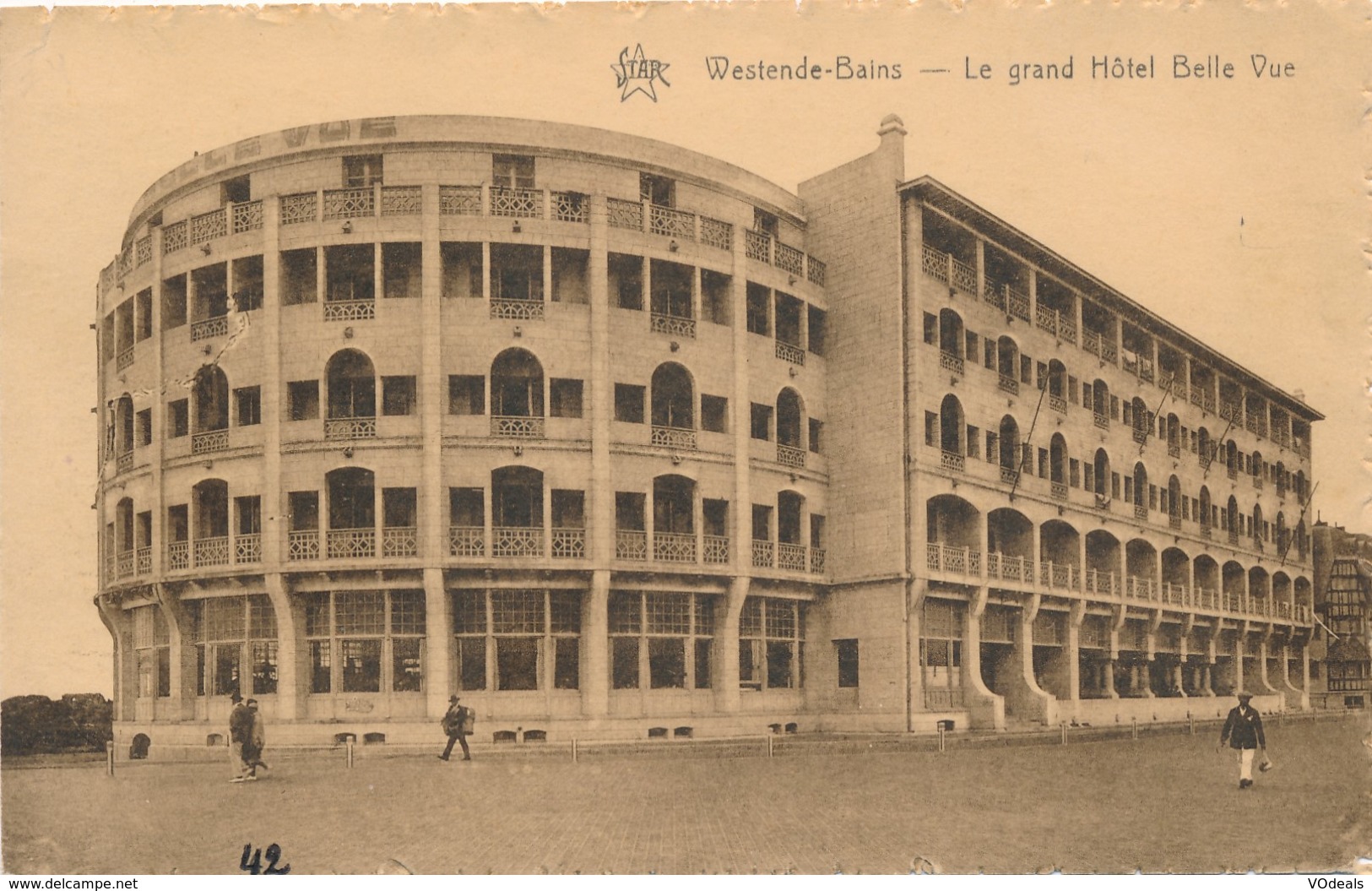 CPA - Belgique -  Flandre Occidentale - Westende - Le Grand Hôtel Belle-Vue - Westende