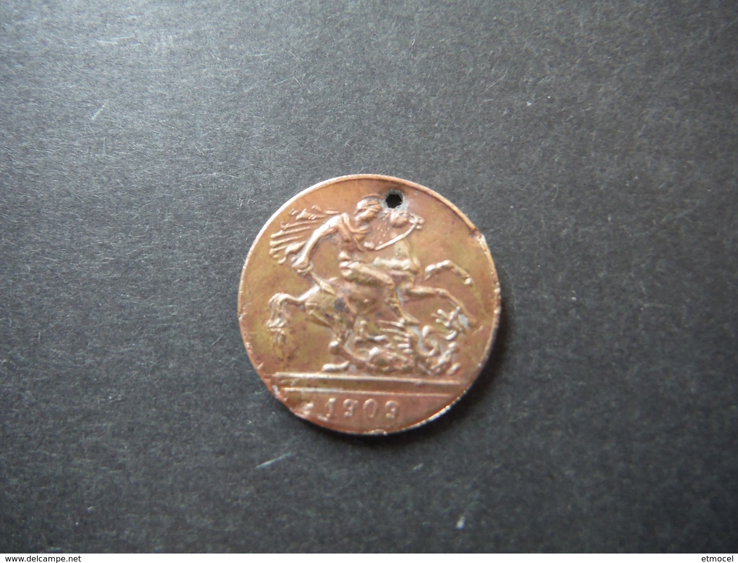 Médaille De 1909 - St George Terrassant Le Dragon - Royaume Uni ? - Ohne Zuordnung
