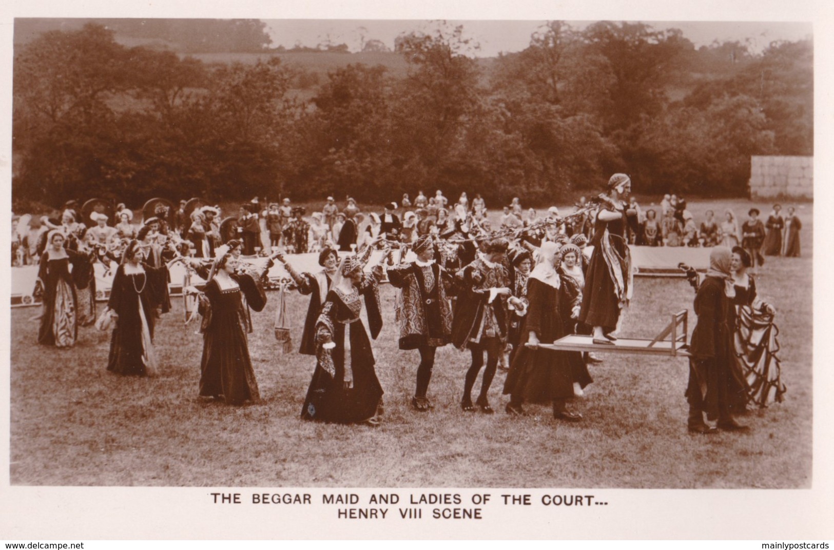 AO63 Runnymede Pageant RPPC, The Beggar Maid And Ladies Of The Court - Surrey