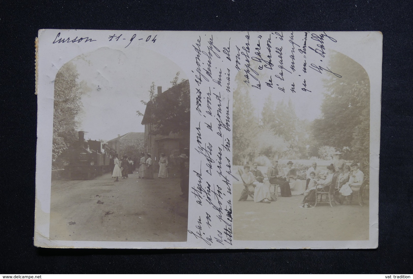 FRANCE - Carte Postale Photo - Curson - La Gare Et Un Coin De Parc Privé - L 23460 - Other & Unclassified