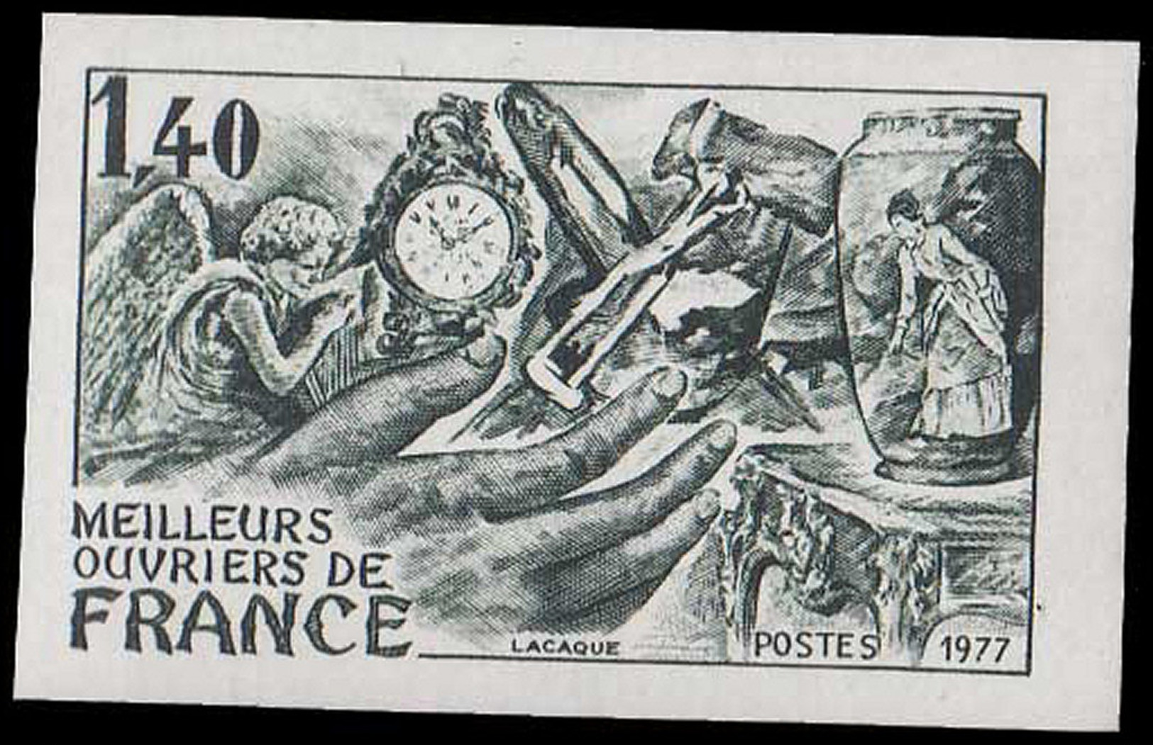 FRANCE Essais  1952 Essai En Bleu Gris: Meilleurs Ouvrier De France, Montre - Other & Unclassified