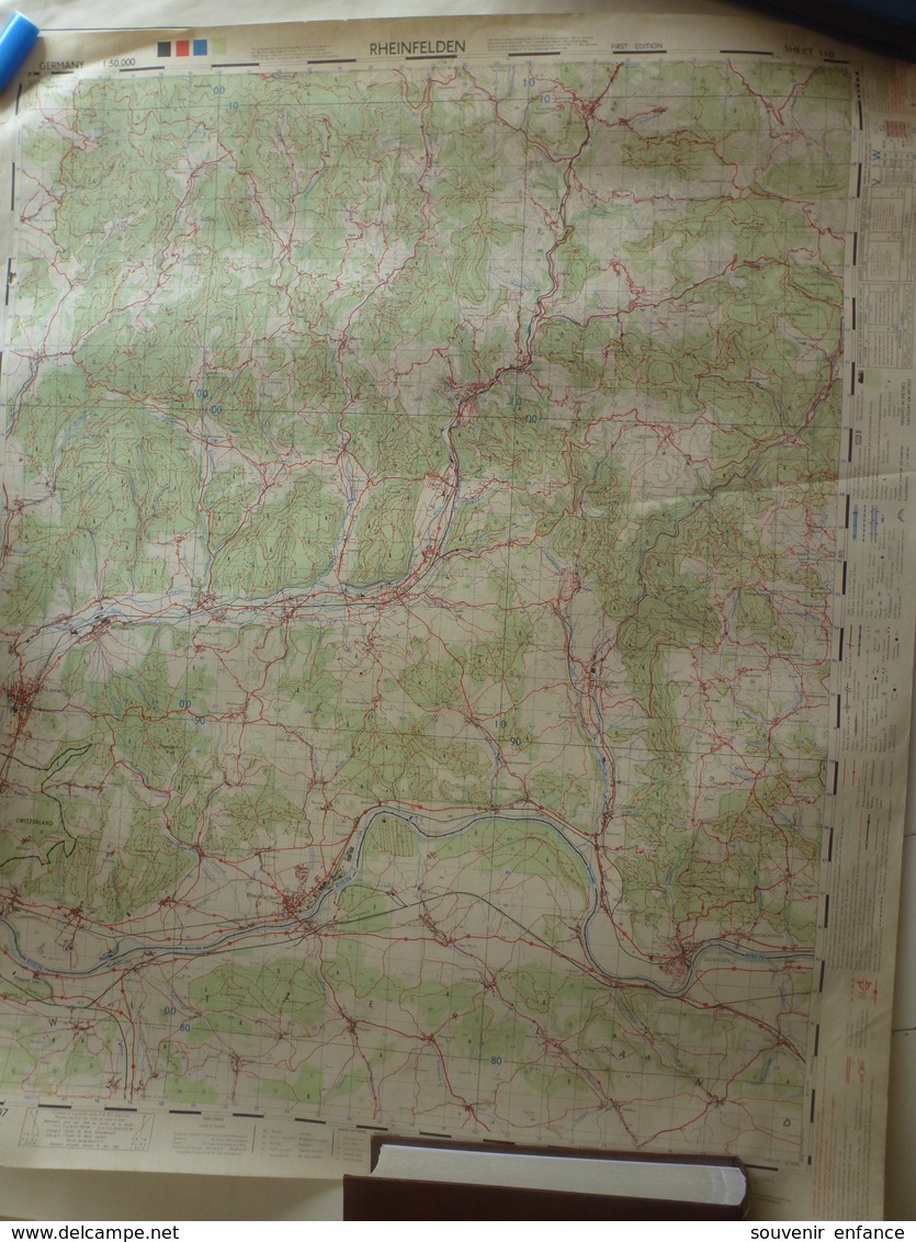 Carte Rheinfelden Bade Wuttenberg Argovie Suisse Allemagne Deutschland - Topographical Maps