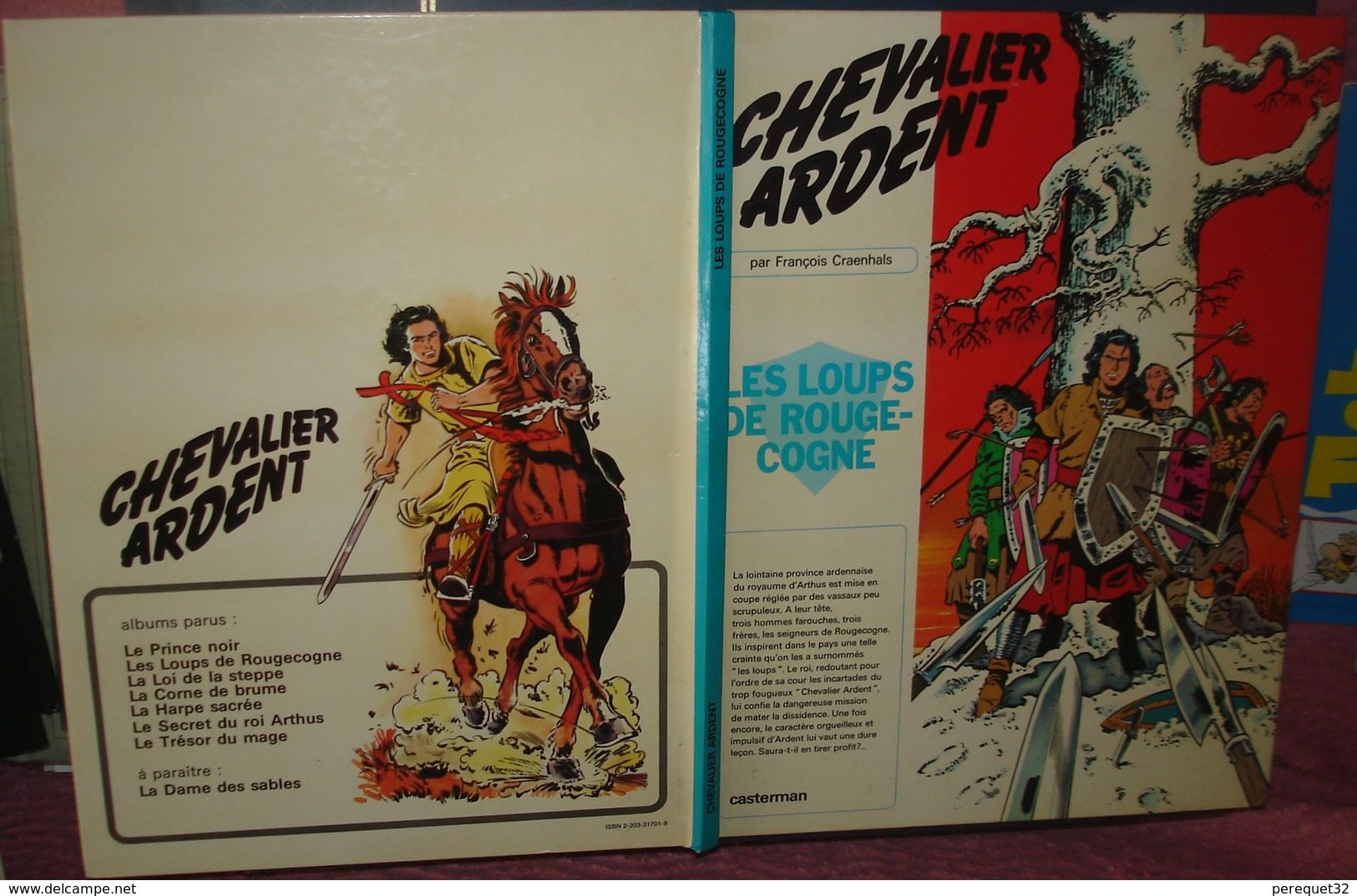 CHEVALIER ARDENT.LES LOUPS DE ROUGE - COGNE.1970 - Chevalier Ardent