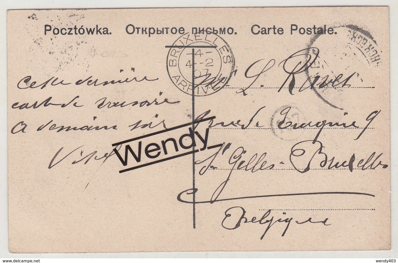 Warszawe (Widok Na - 1907) - Pologne