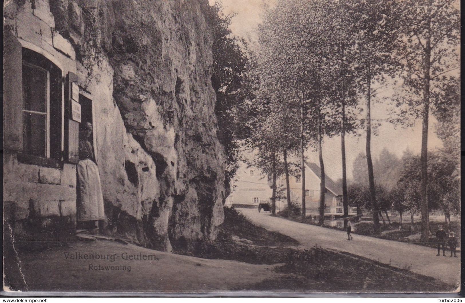 1919 Valkenburg-Geulem Rotswoning Z/w Gelopen Naar Ned. Indie - Valkenburg