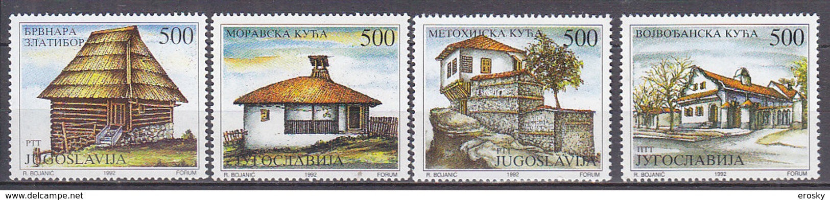 PGL AA1082 - YUGOSLAVIE Yv N°2436/39 ** ARCHITECTURE - Neufs