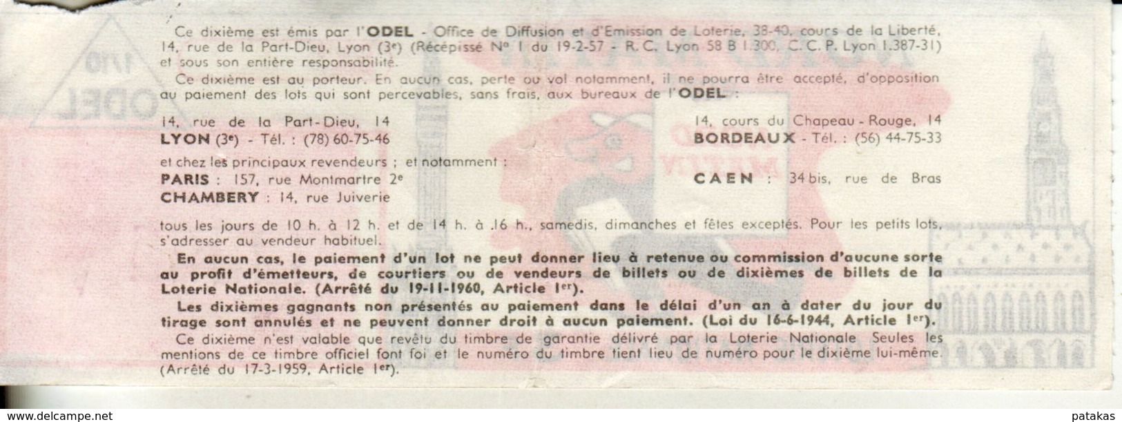 France - 391 - Nord Matin - 15 ème Tranche 1974 - Lottery Tickets