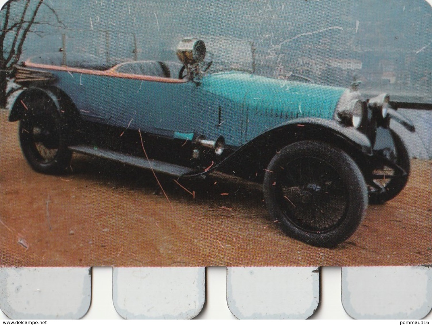 Plaquette Collection "L'Auto à Travers Les âges" : Hotchkiss 1922 - Plaques En Tôle (après 1960)
