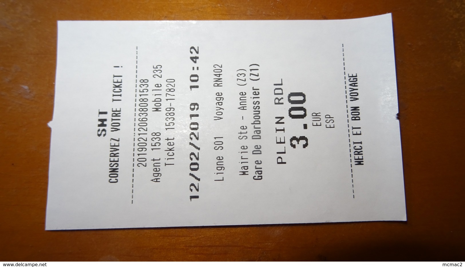 Bus Ticket From GUADELOUPE - St. Anne To Point A Pitre - Karulis Bus - Fahrkarte - Andere & Zonder Classificatie