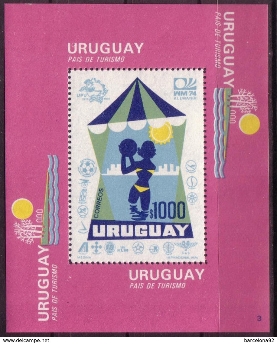 Uruguay - Mundiales Alemania 1974 - HB- 25A - Nuevo - 1974 – Allemagne Fédérale