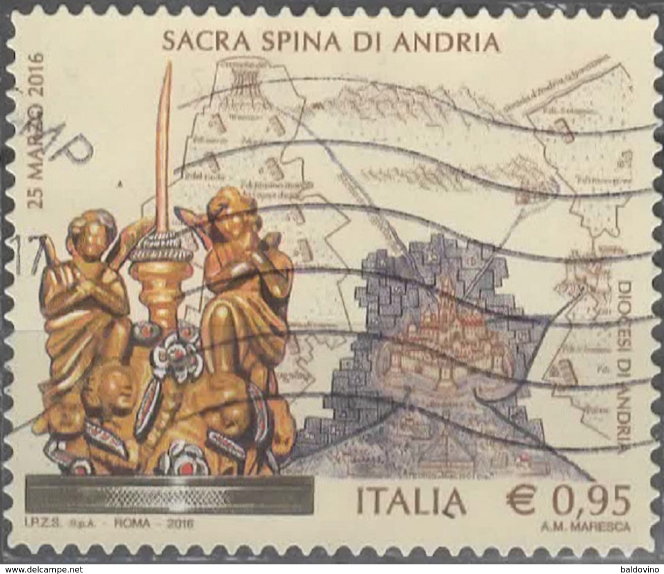 Italia 2016 Sacra Spina Di Andria - 2011-20: Oblitérés