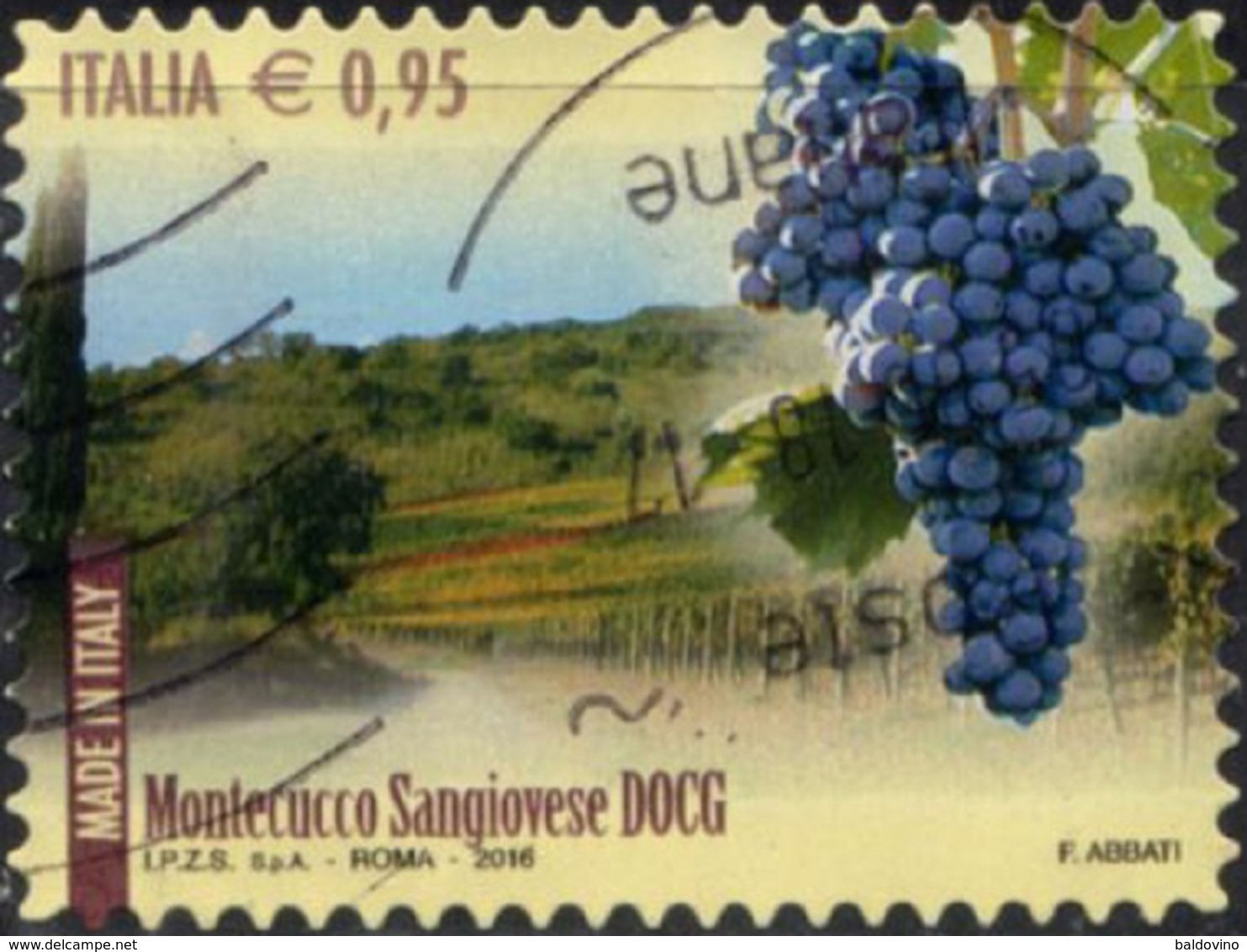 Italia 2016 Montecucco Sangiovese DOCG - 2011-20: Oblitérés