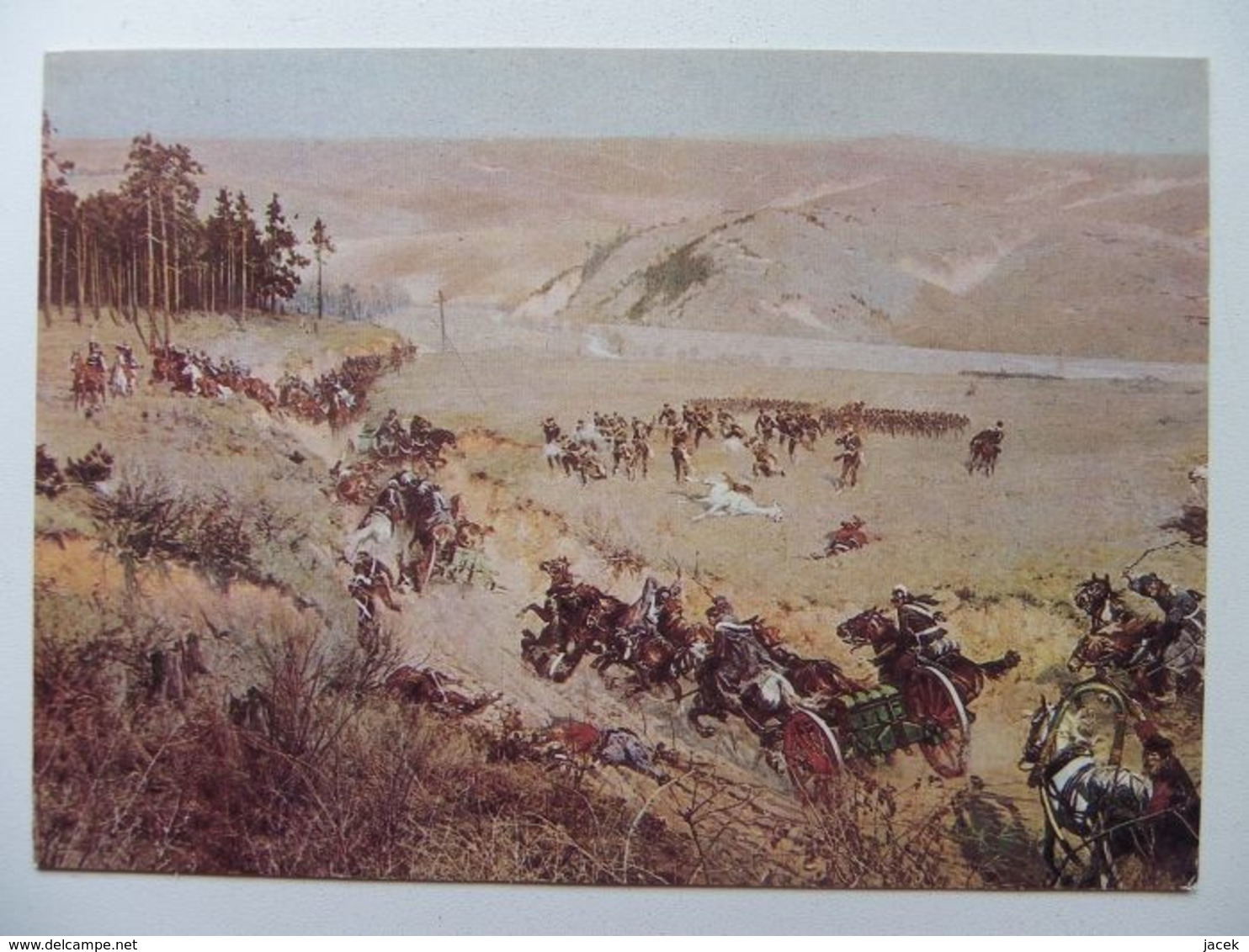 The Escape Of Russian Artillery  / Panorama Of The Battle Of Raclawice /  Russian Polish War 1794 Year / Kossak Painted - Guerres - Autres