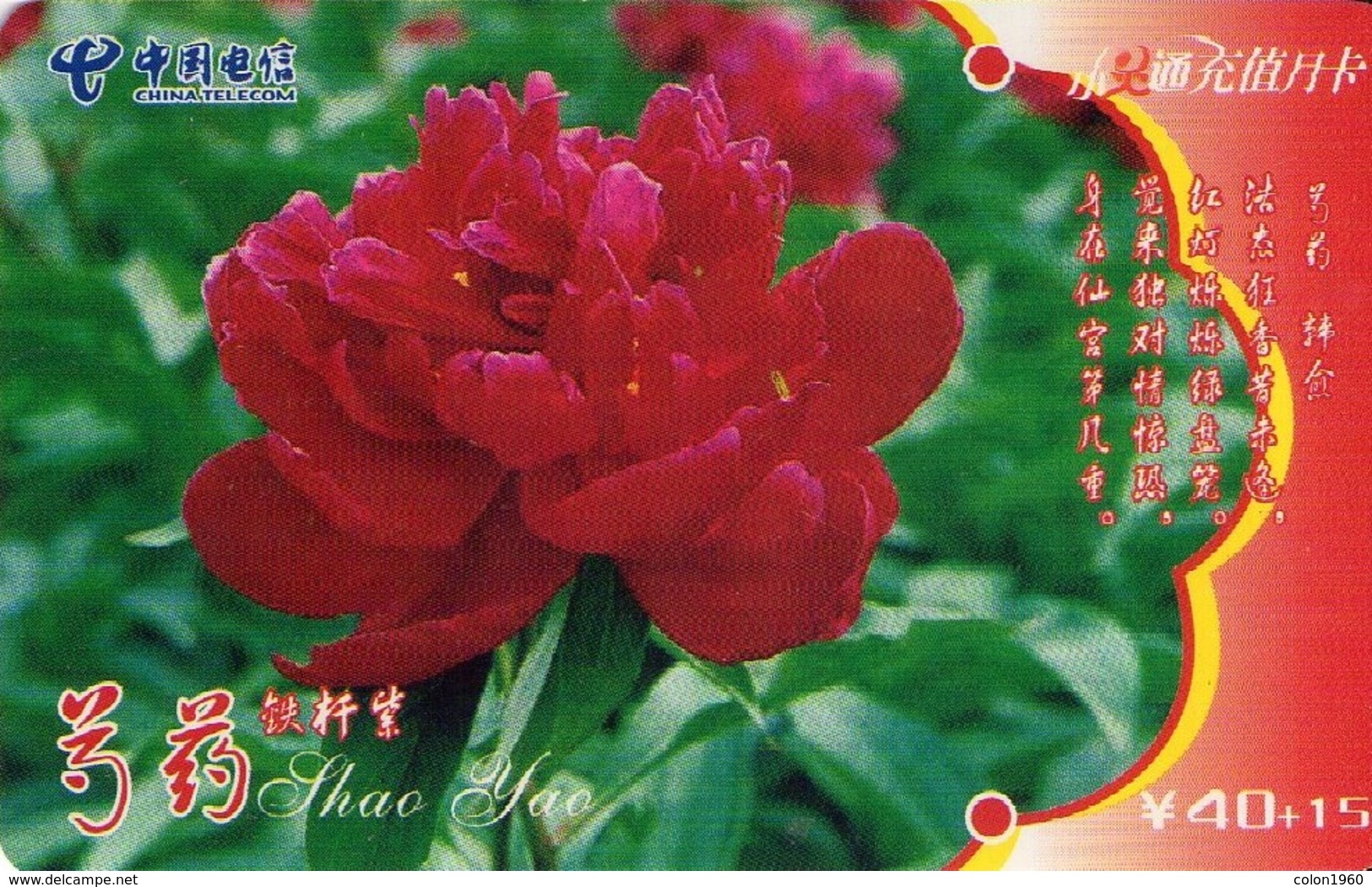 CHINA. GXLZ-2005-T1(2-1). FLORES - FLOWERS. (381) - Flores