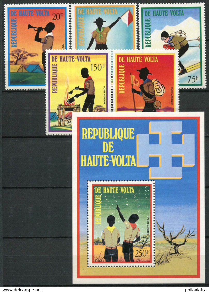 Burkina Faso 1973 Mi. 452-456 Bl.15 Neuf ** 100% Scout. - Haute-Volta (1958-1984)