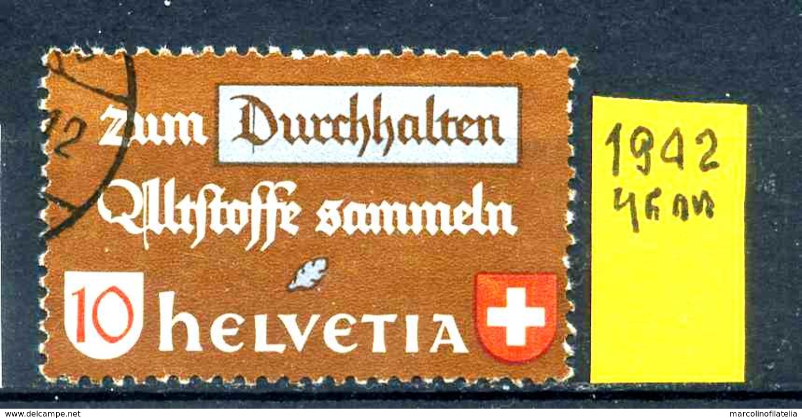 SVIZZERA - HELVETIA - Year 1942 - Viaggiato - Traveled - Voyagè - Gereist. - Used Stamps