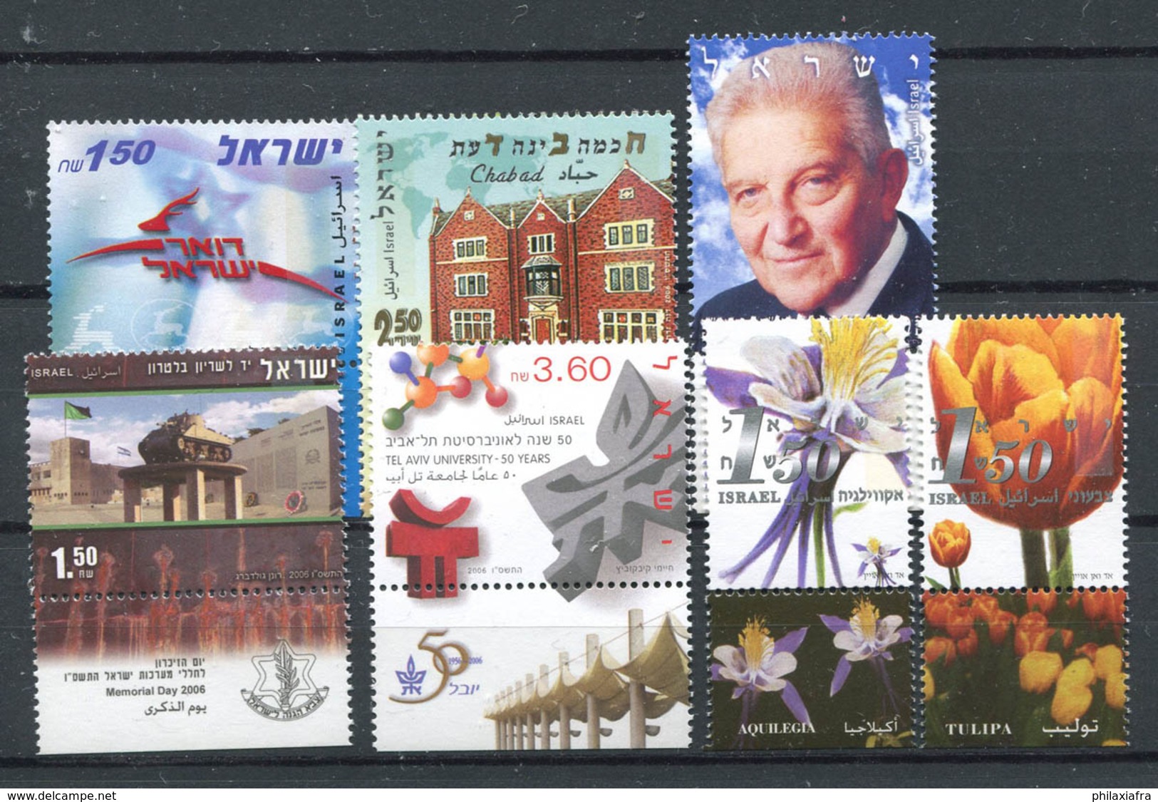 Israël 2006 Neuf ** 100% Fleurs De Constructions, Personaòità, - Unused Stamps (with Tabs)