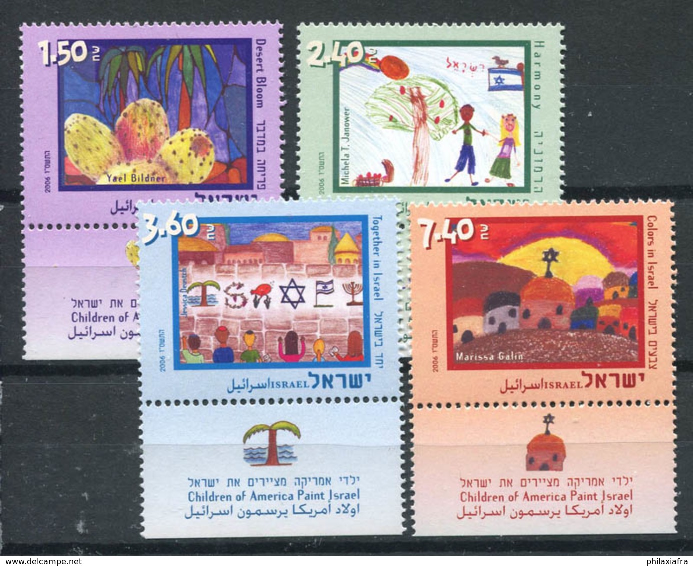 Israël 2006 Mi. 1855-1858 Neuf ** 100% Dessiner Des Enfants - Unused Stamps (with Tabs)