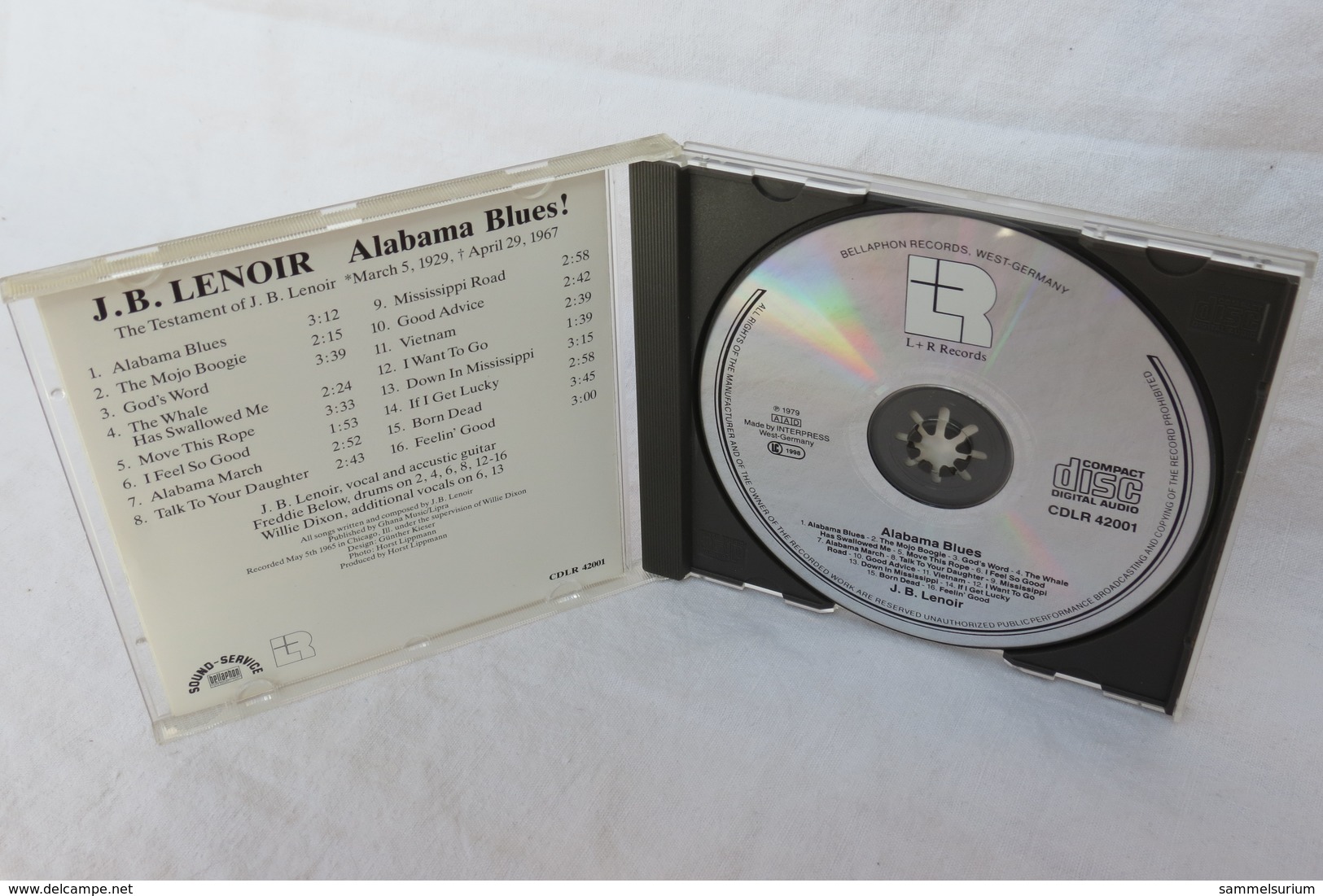 CD "J.B. Lenoir" Alabama Blues! - Blues