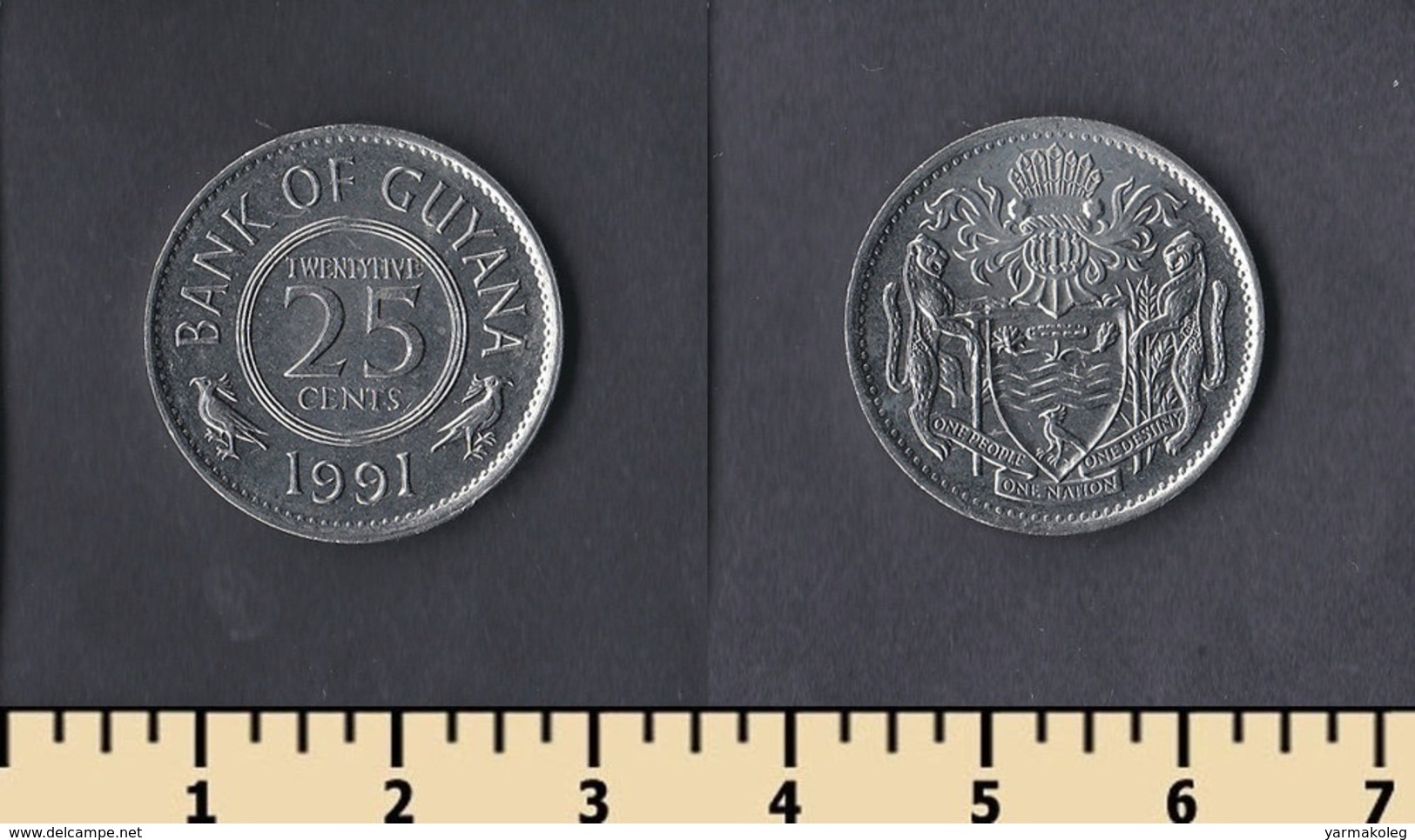 Guyana 25 Cents 1991 - Guyana