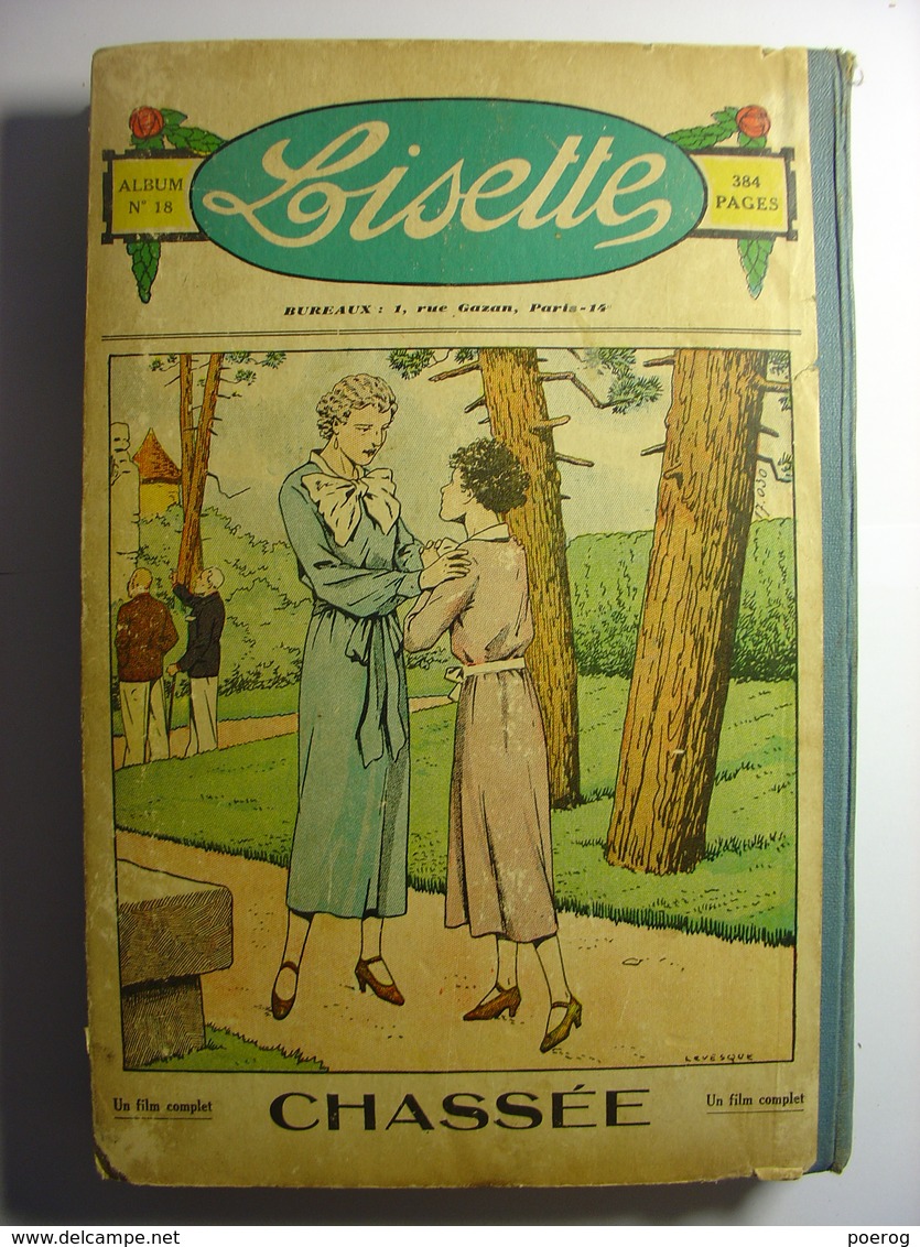 LISETTE ALBUM n°18 de 1936 - n°1 à 24 - JANVIER à JUIN 1936 - AVANT GUERRE - CHASSEE ANDRE HENRY & LEVESQUE