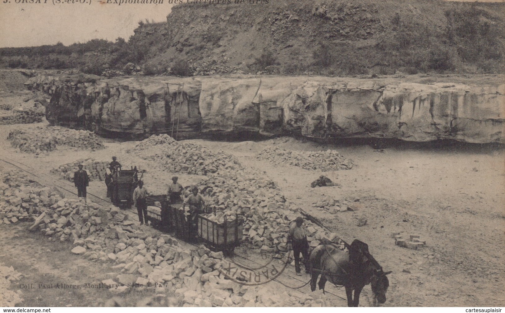 Orsay : Exlpoitation Des Carrières De Grès - Orsay