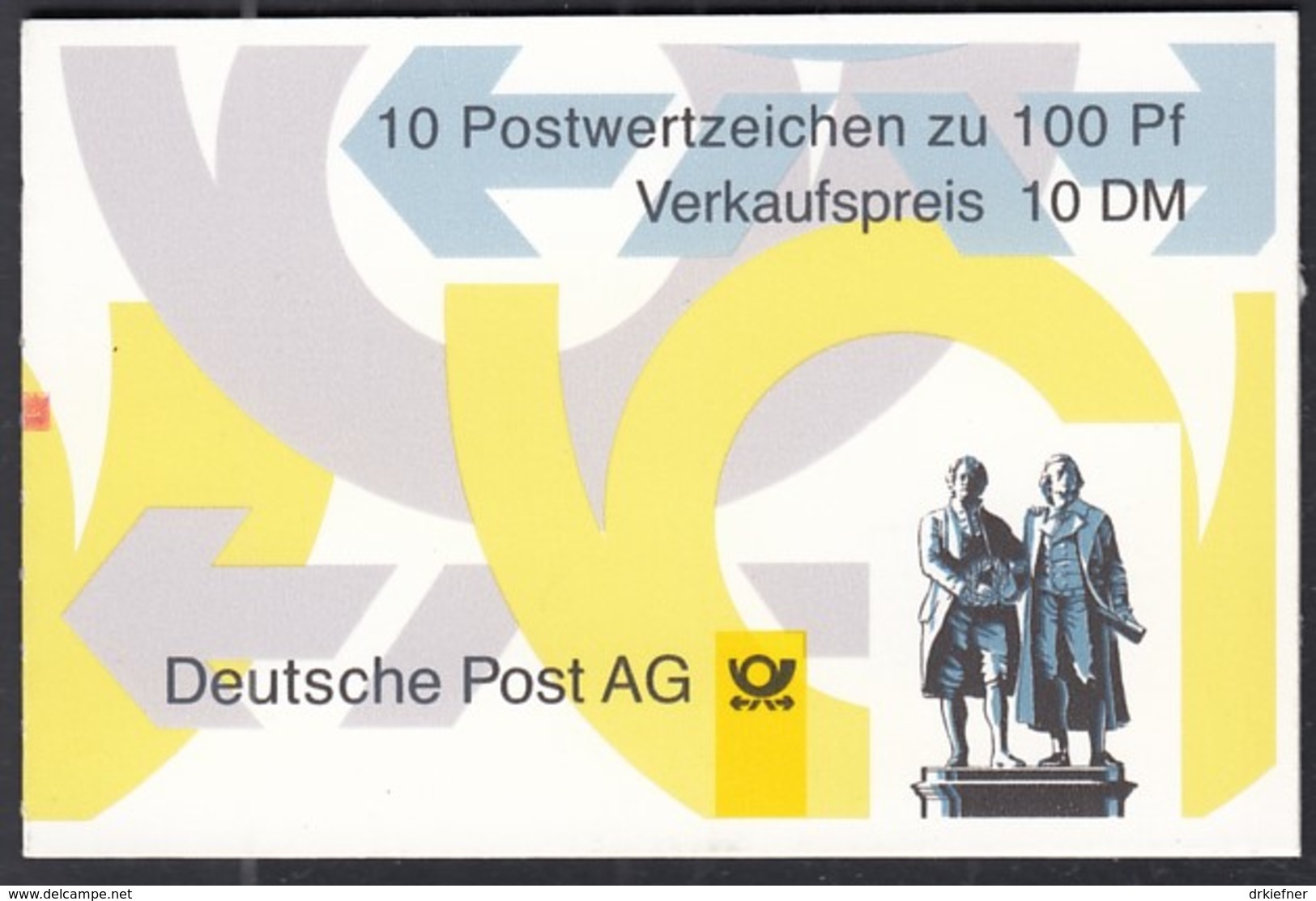 BRD MH 36 II MZ (mit Zählbalken), Postfrisch **, Sehenswürdigkeiten 1998 - Sonstige & Ohne Zuordnung