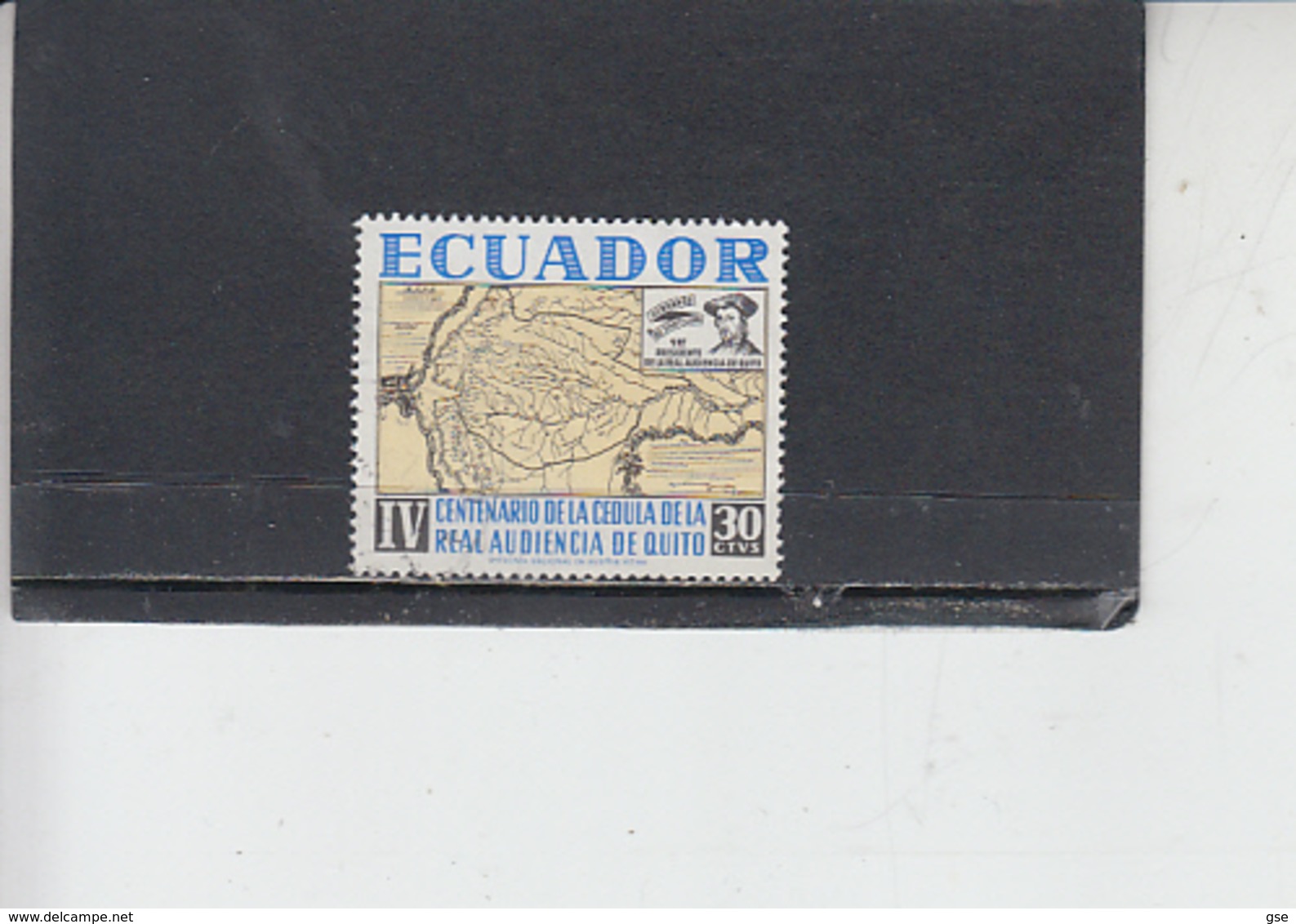 ECUADOR  1964 - Yvert  725° - Quito - Carta Geografica - Ecuador