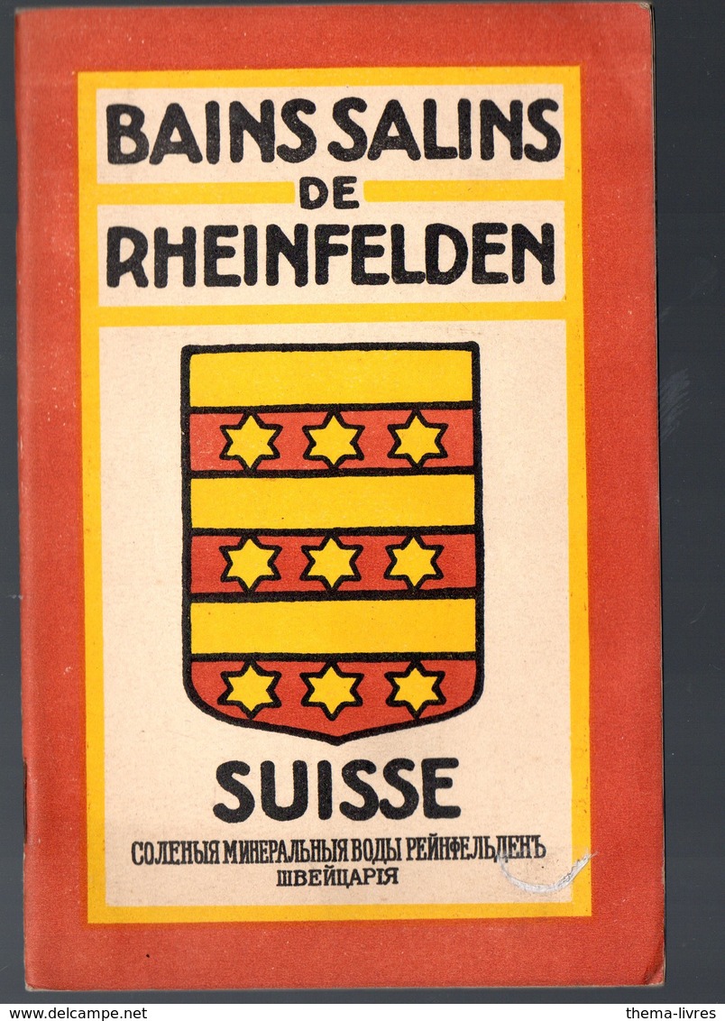 Suisse :bains Salins De Rheinfelden  (texte En Russe !)  (PPP10201) - Tourism Brochures