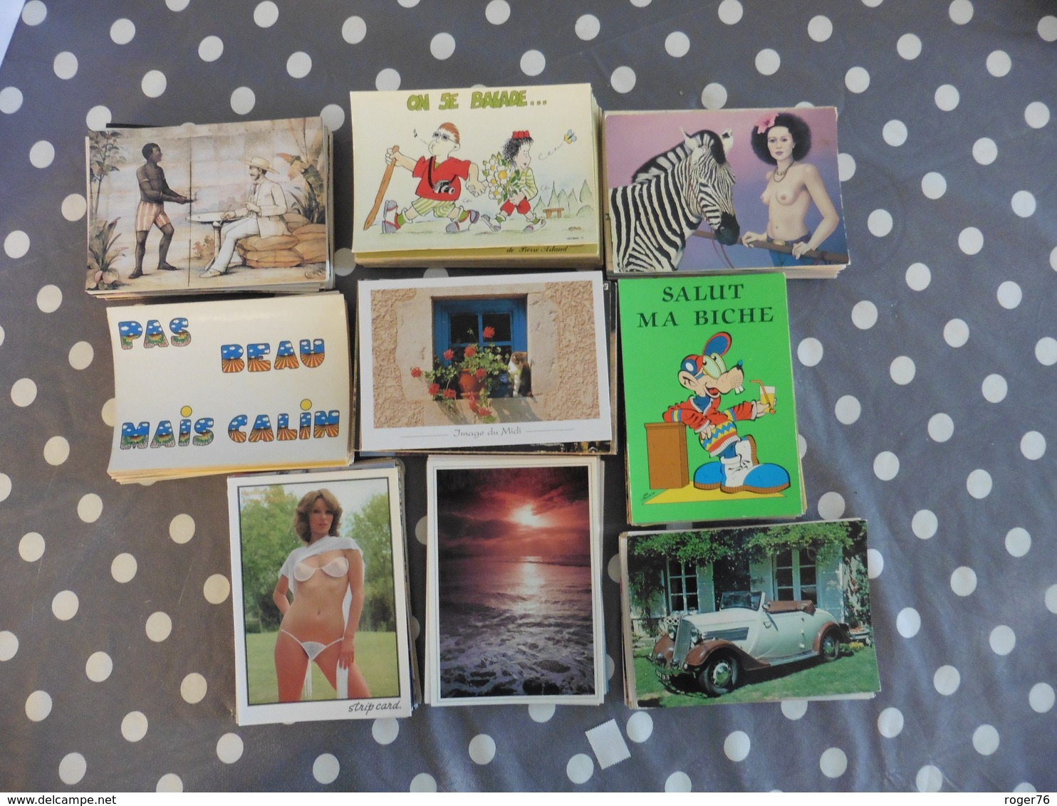 LOT  DE  550 CARTES  POSTALES  FANTAISIES - 500 Postcards Min.