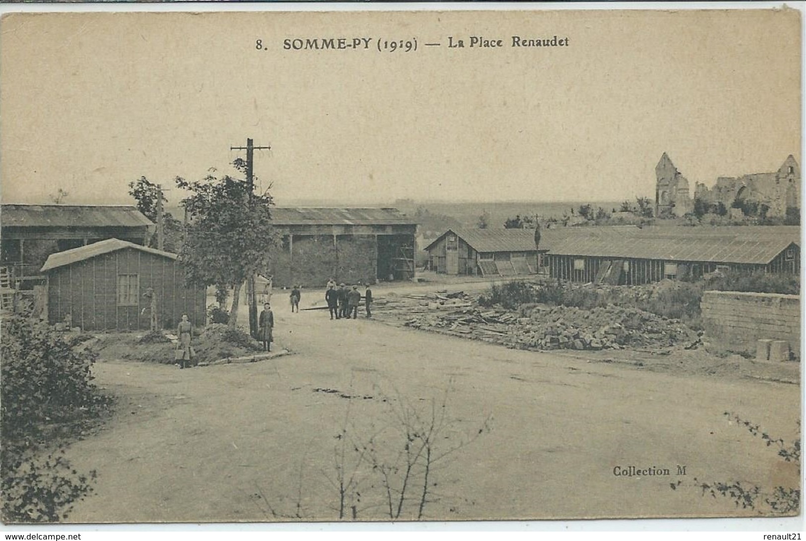 Somme-Py-Sommepy Tahure-La Place Renaudet (CPA) - Autres & Non Classés