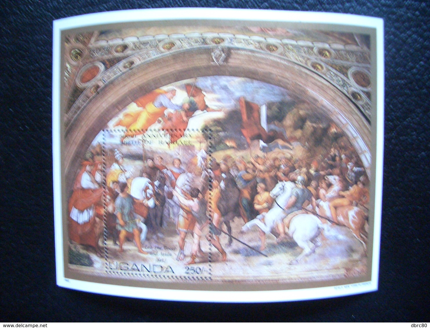 Uganda, Raphael, Leo The Great And Attila, Popes, Art, Religion, 1983 - Uganda (1962-...)